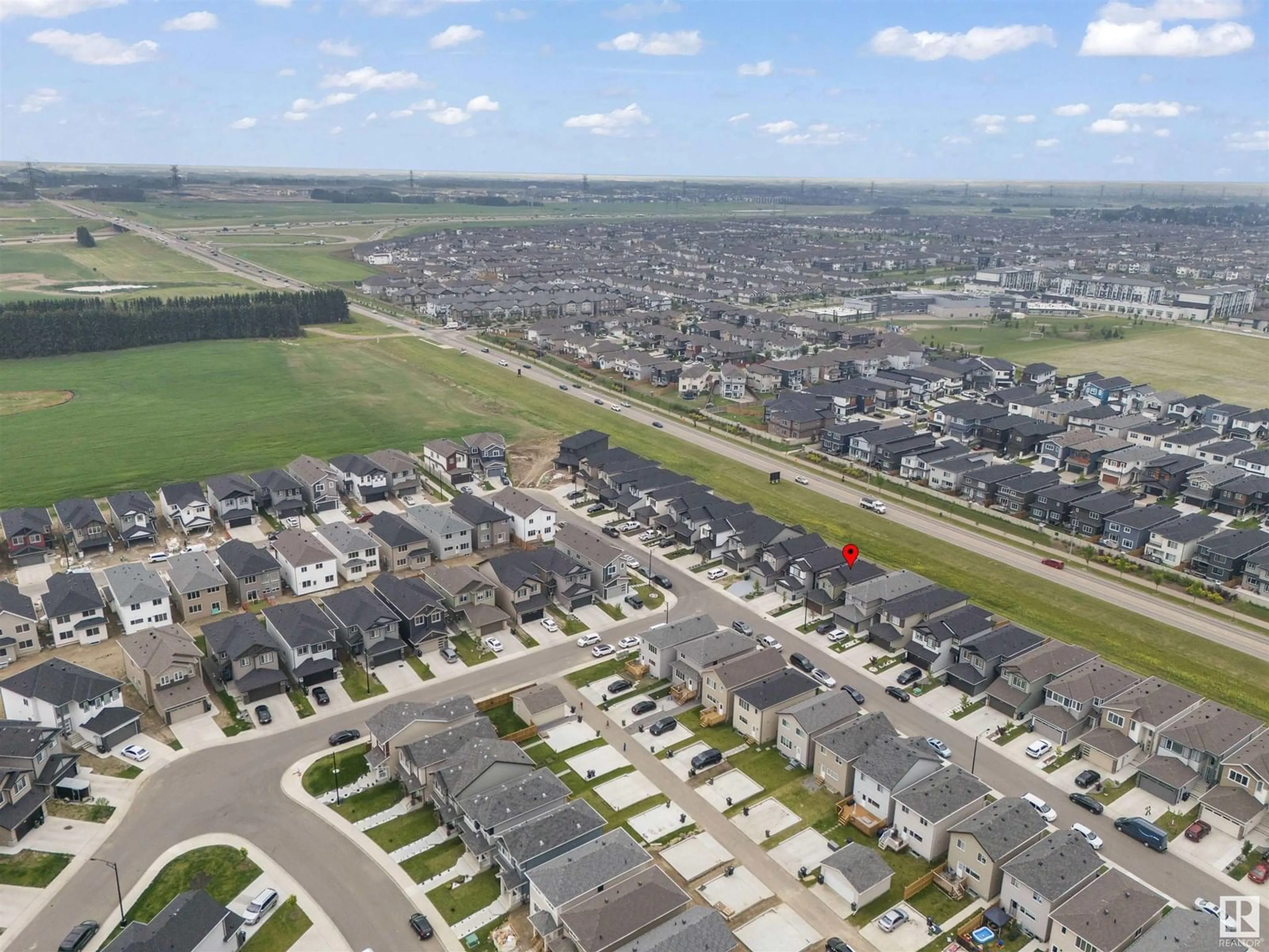 A pic from outside/outdoor area/front of a property/back of a property/a pic from drone, street for NW - 1210 16A ST, Edmonton Alberta T6T2S5