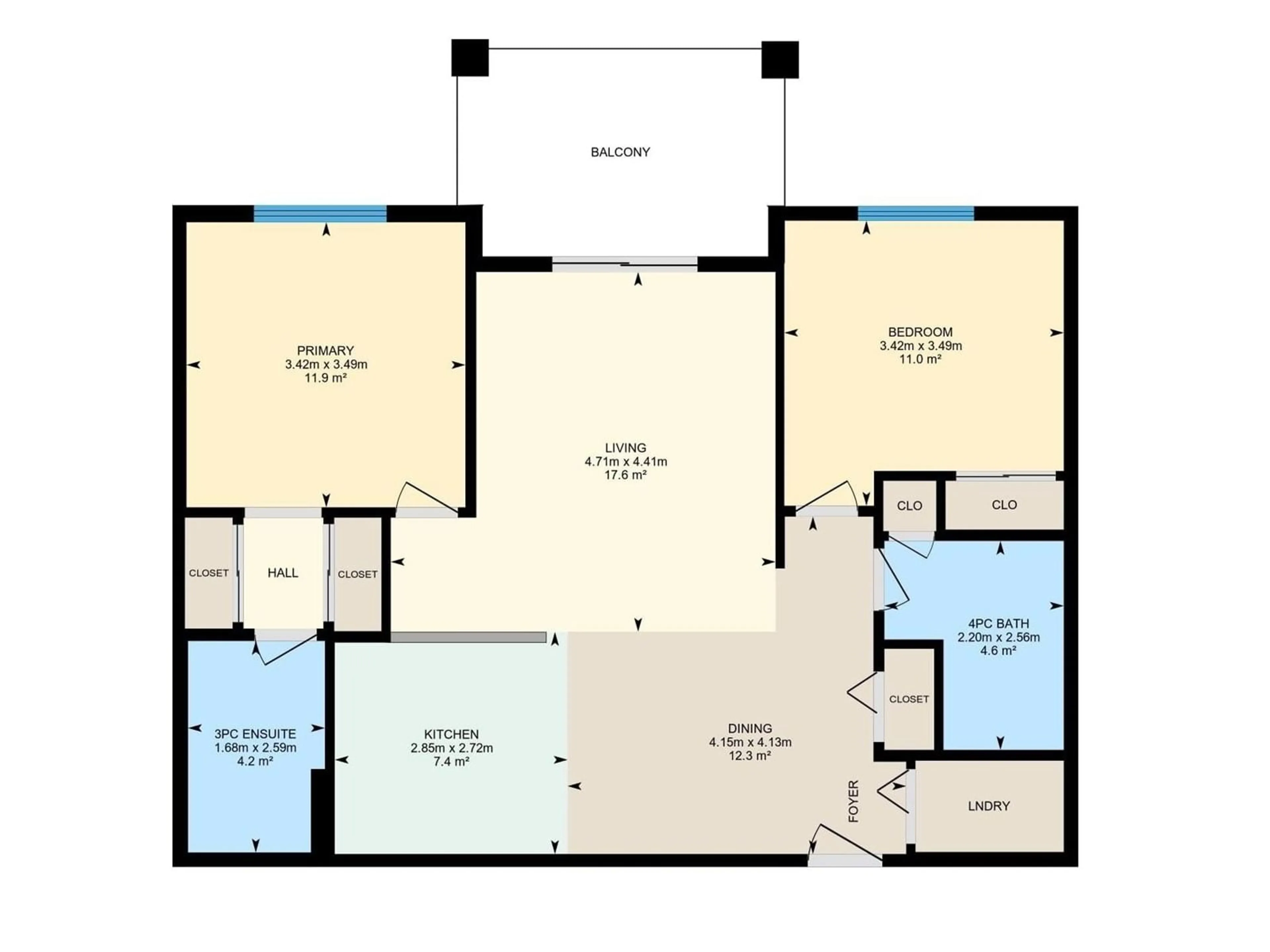 Floor plan for NW - 244 7825 71 ST, Edmonton Alberta T6B3R9