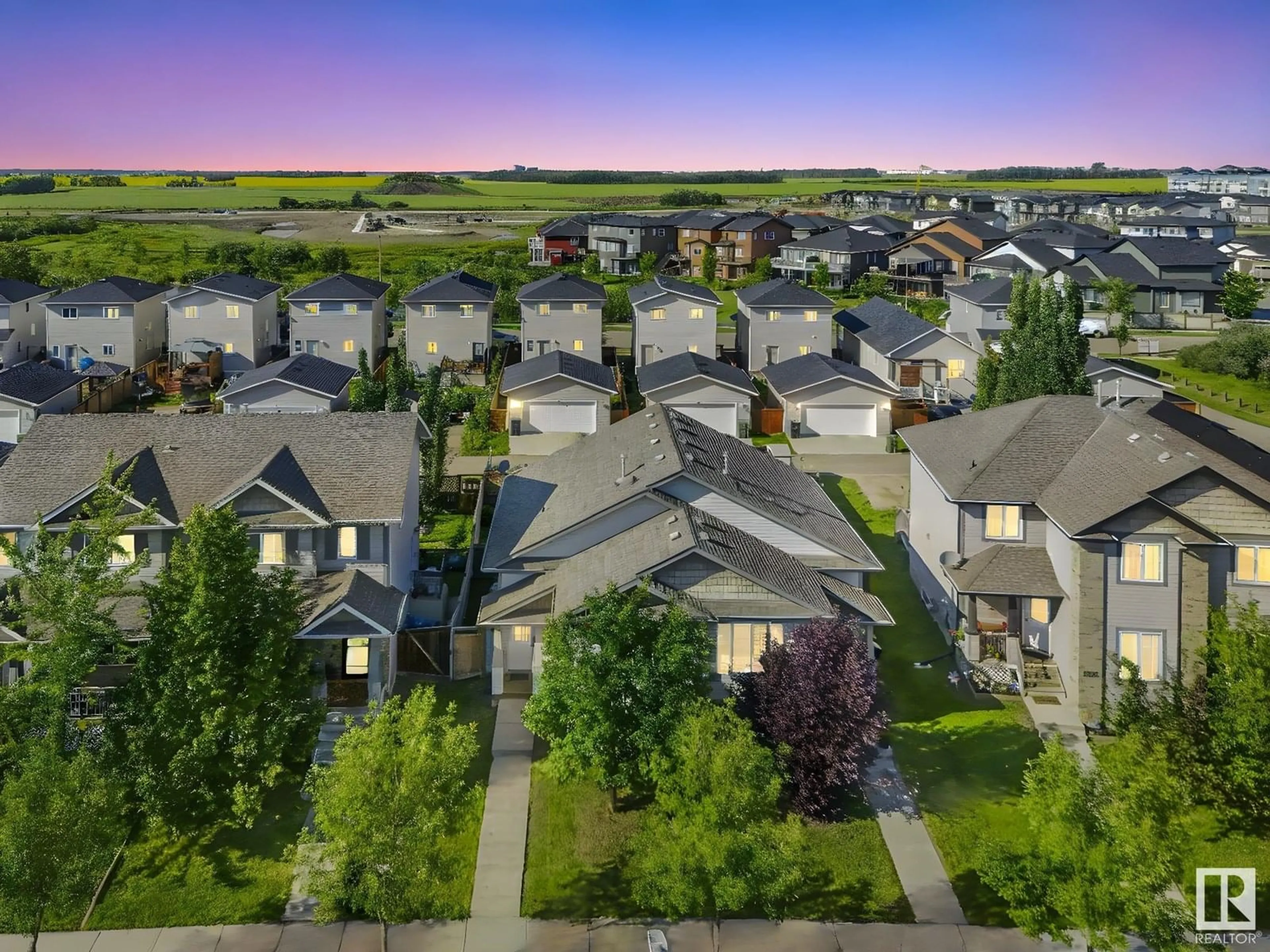 A pic from outside/outdoor area/front of a property/back of a property/a pic from drone, street for 238 AVENA CI, Leduc Alberta T9E0L8