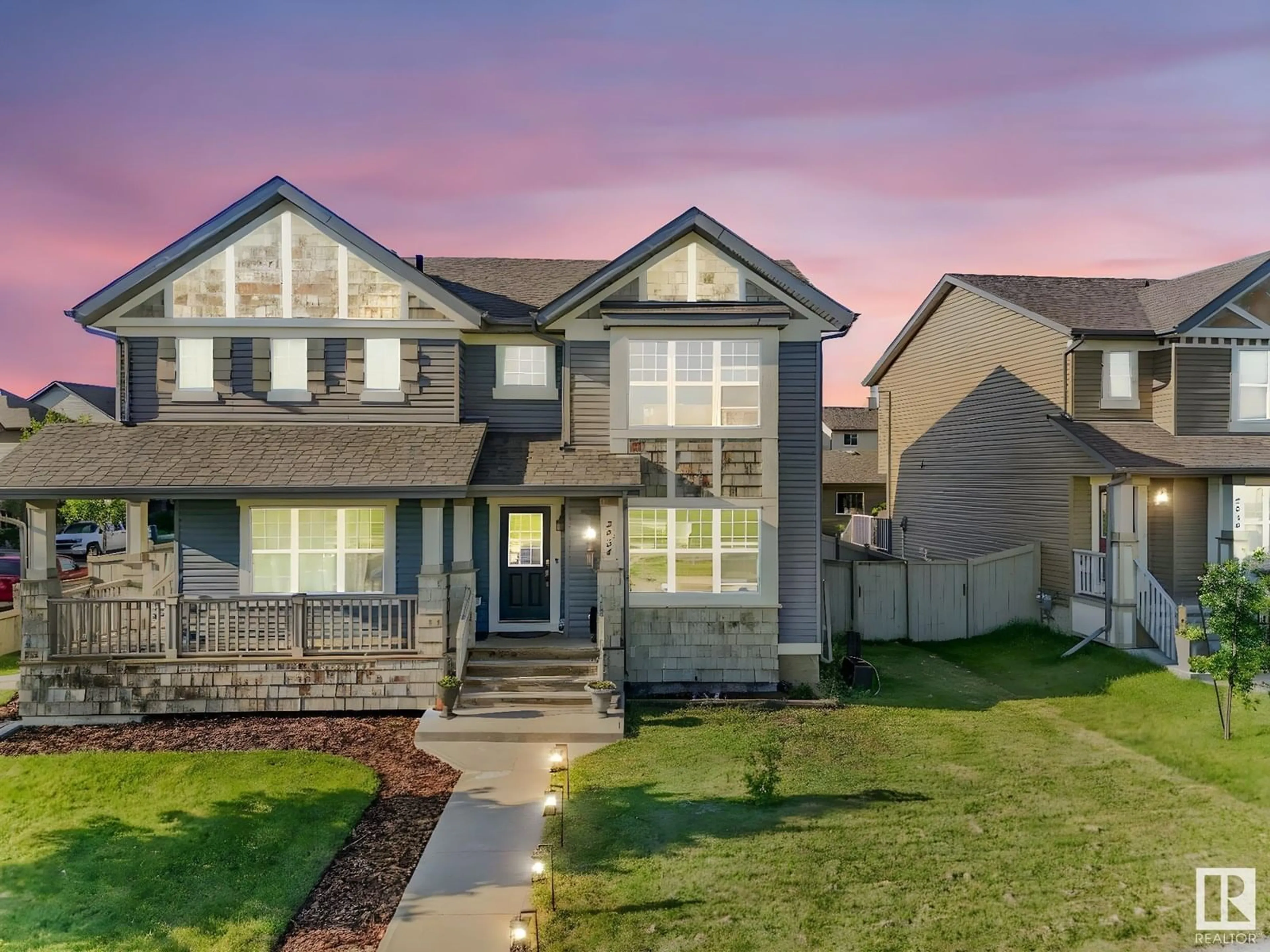 A pic from outside/outdoor area/front of a property/back of a property/a pic from drone, street for NW - 2954 18A AV, Edmonton Alberta T6T0N7