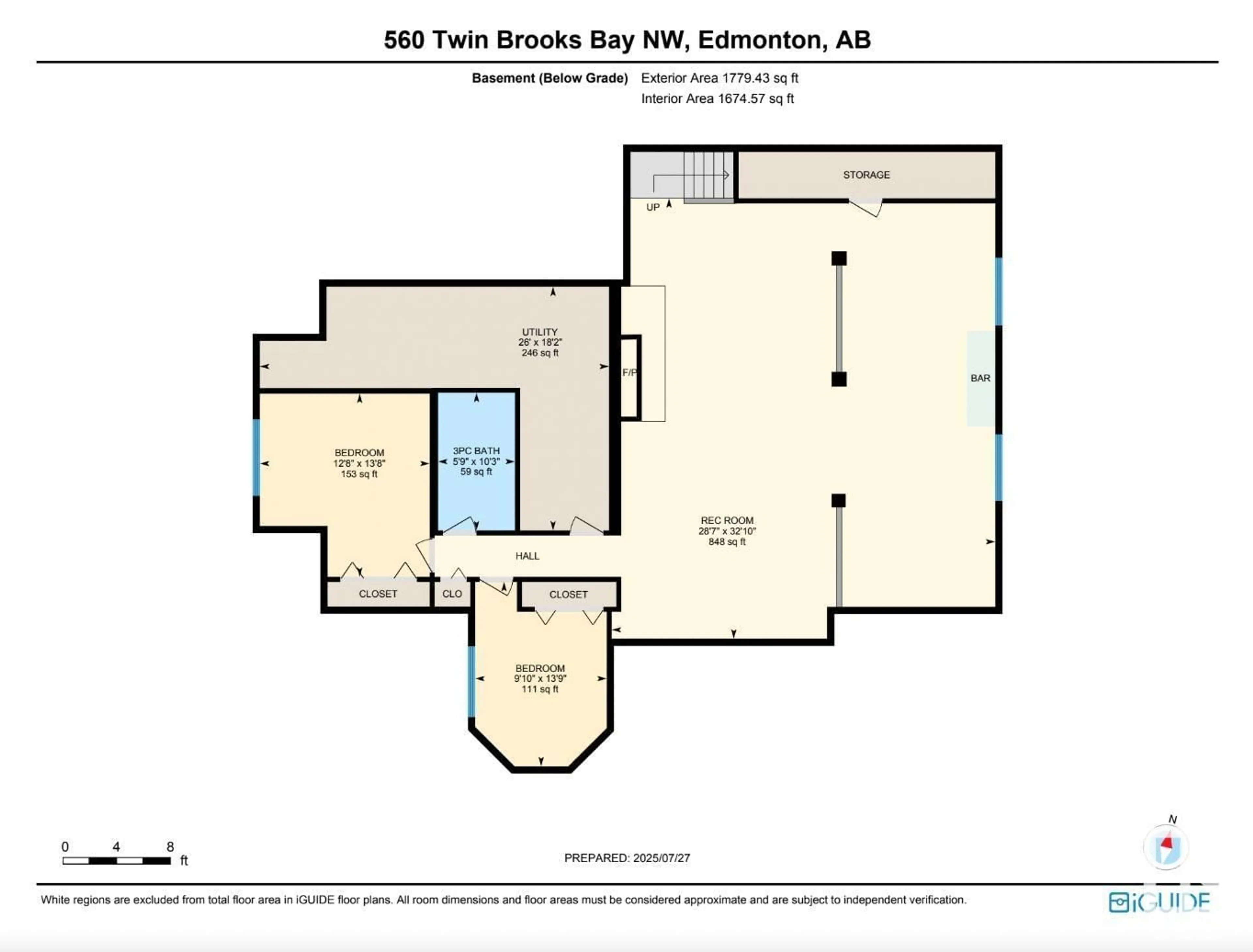 Floor plan for 560 TWIN BROOKS BA, Edmonton Alberta T6J6X3
