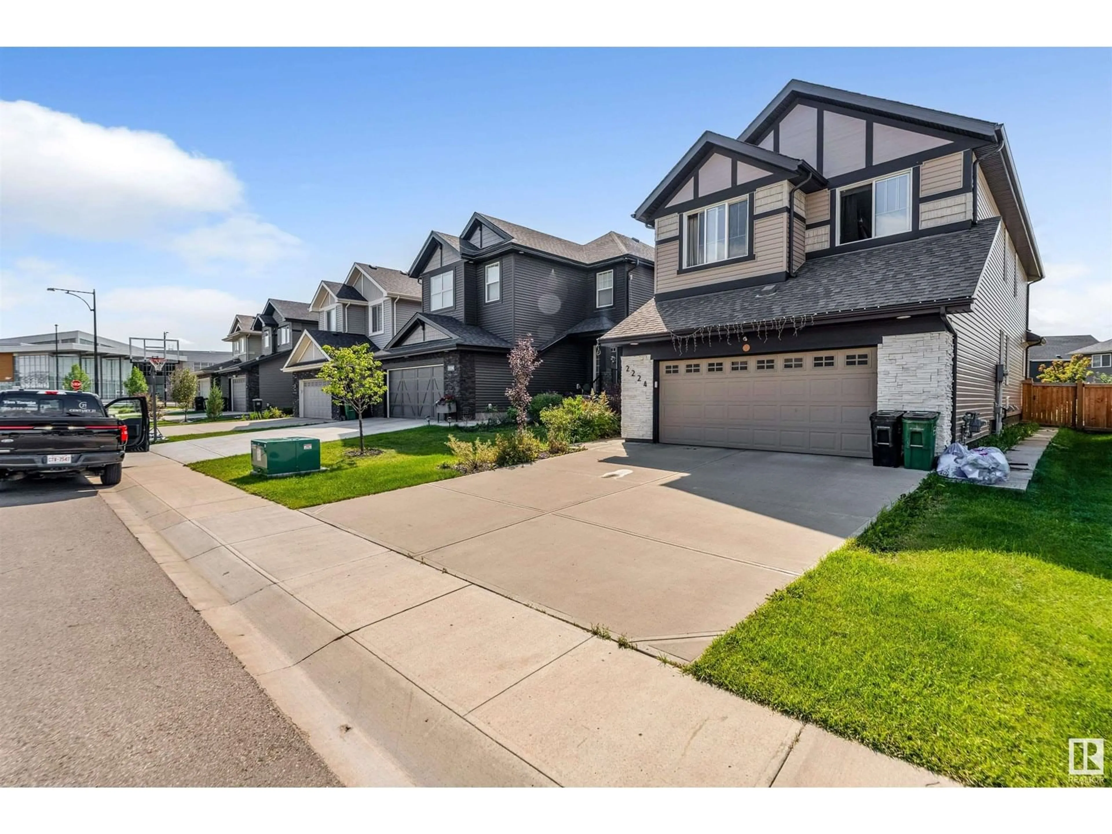 A pic from outside/outdoor area/front of a property/back of a property/a pic from drone, street for SW - 2224 55 ST, Edmonton Alberta T6X2H9