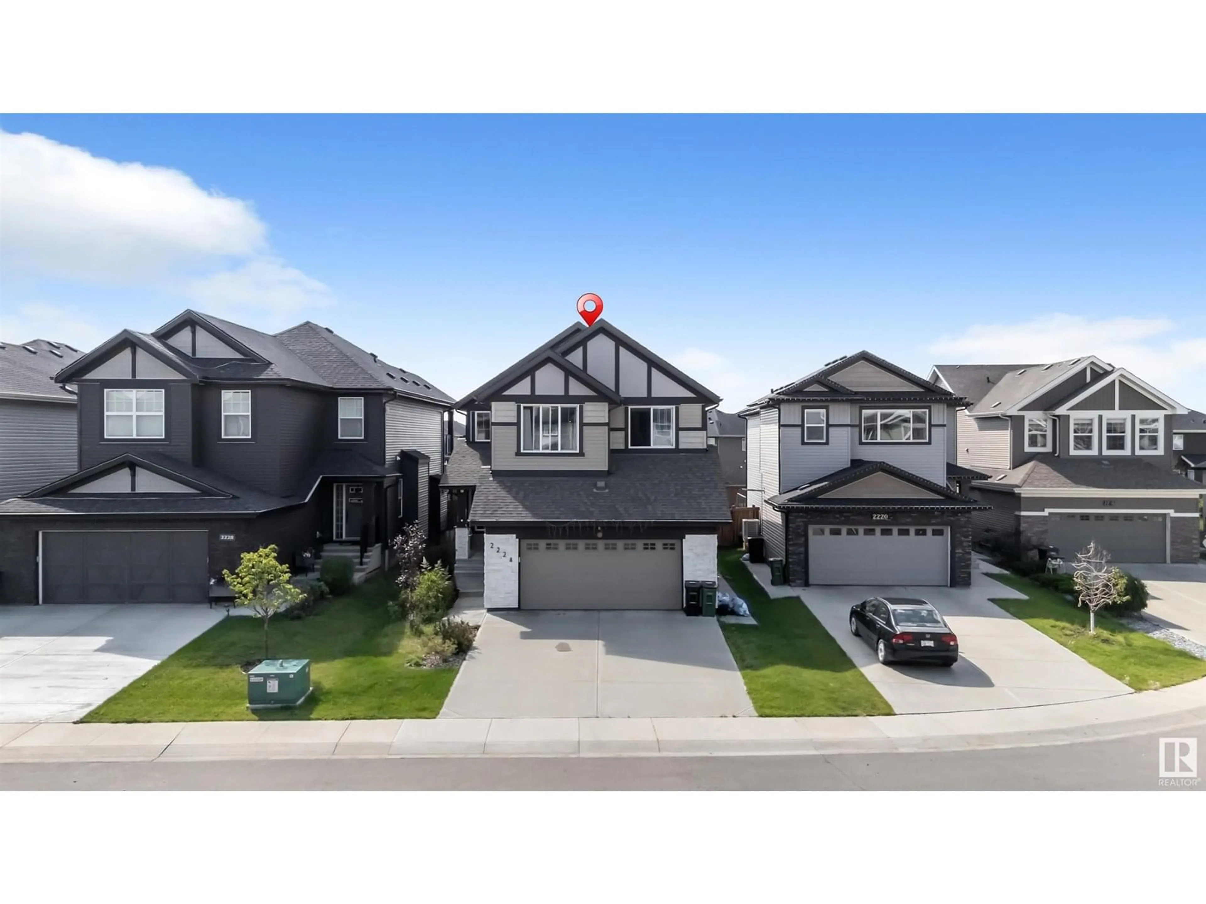 A pic from outside/outdoor area/front of a property/back of a property/a pic from drone, street for SW - 2224 55 ST, Edmonton Alberta T6X2H9