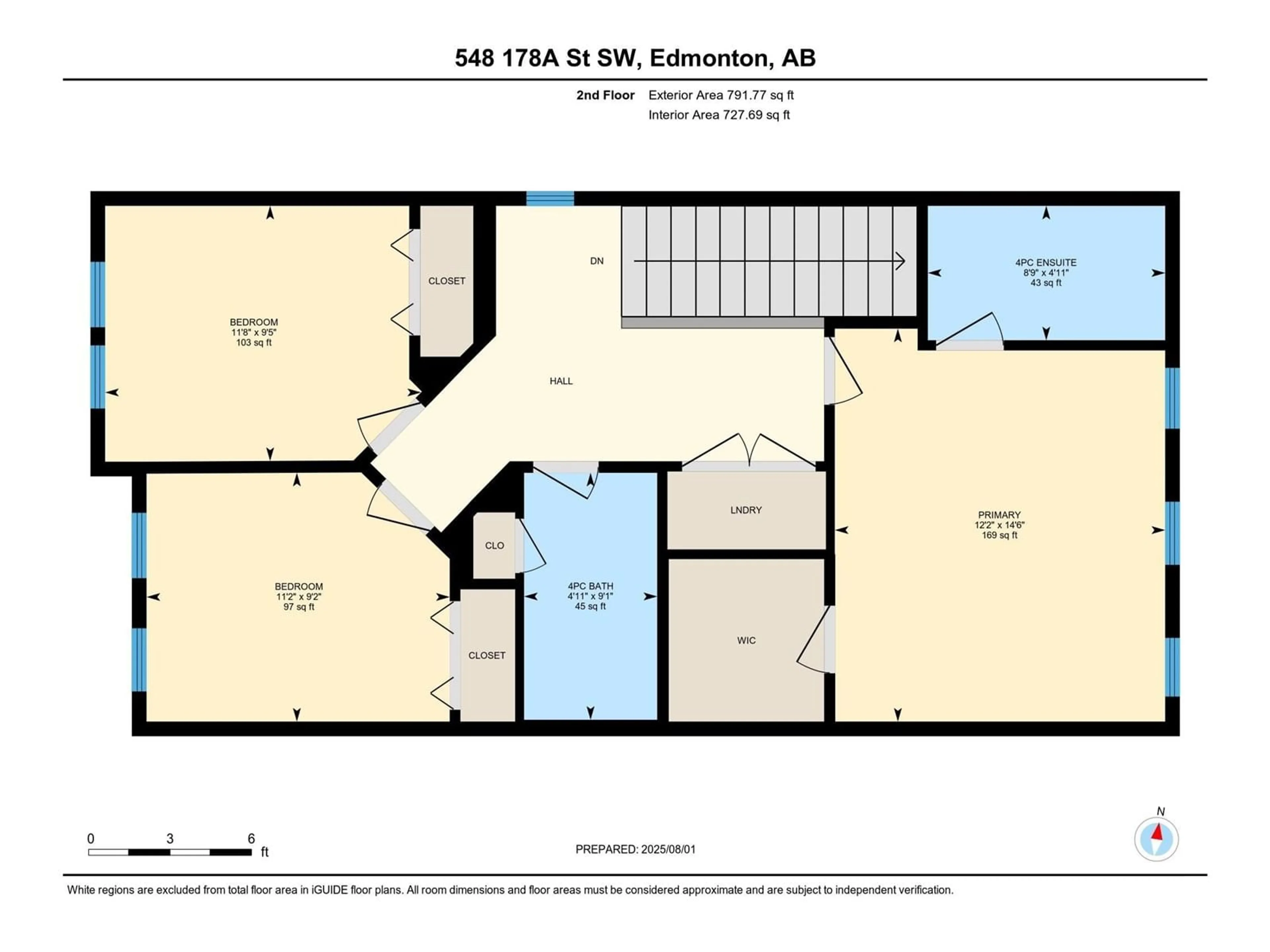 Floor plan for SW - 548 178A ST, Edmonton Alberta T6W2L4