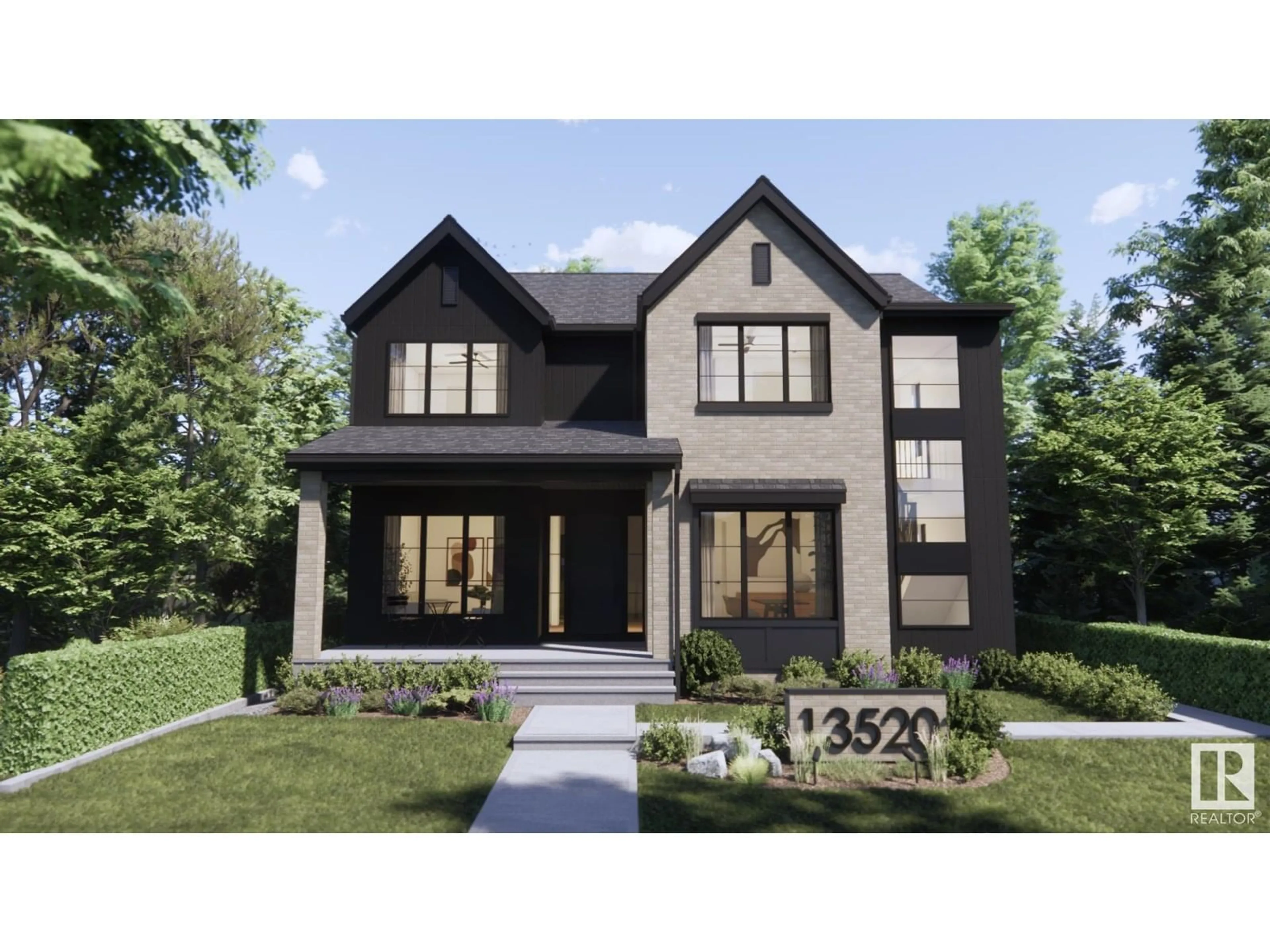 Home with brick exterior material, street for 13520 101 AV, Edmonton Alberta T5N0J5