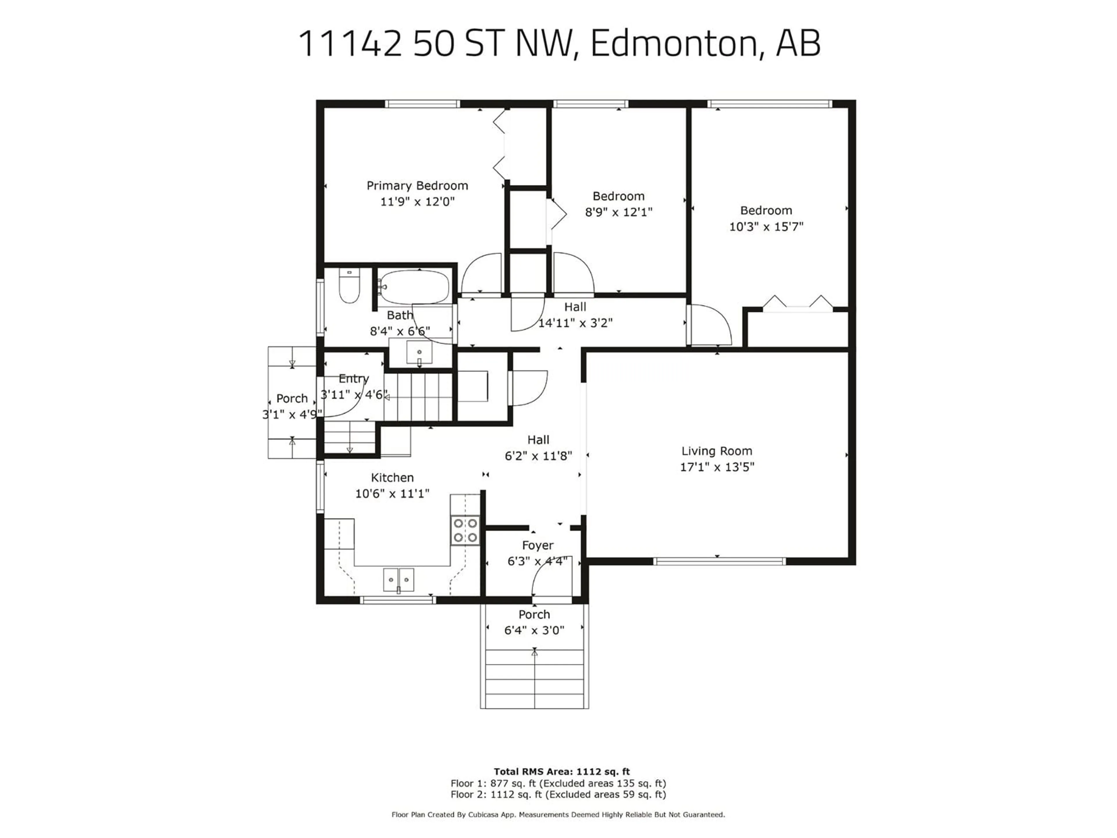 Floor plan for 11142 50 ST, Edmonton Alberta T5W3B2