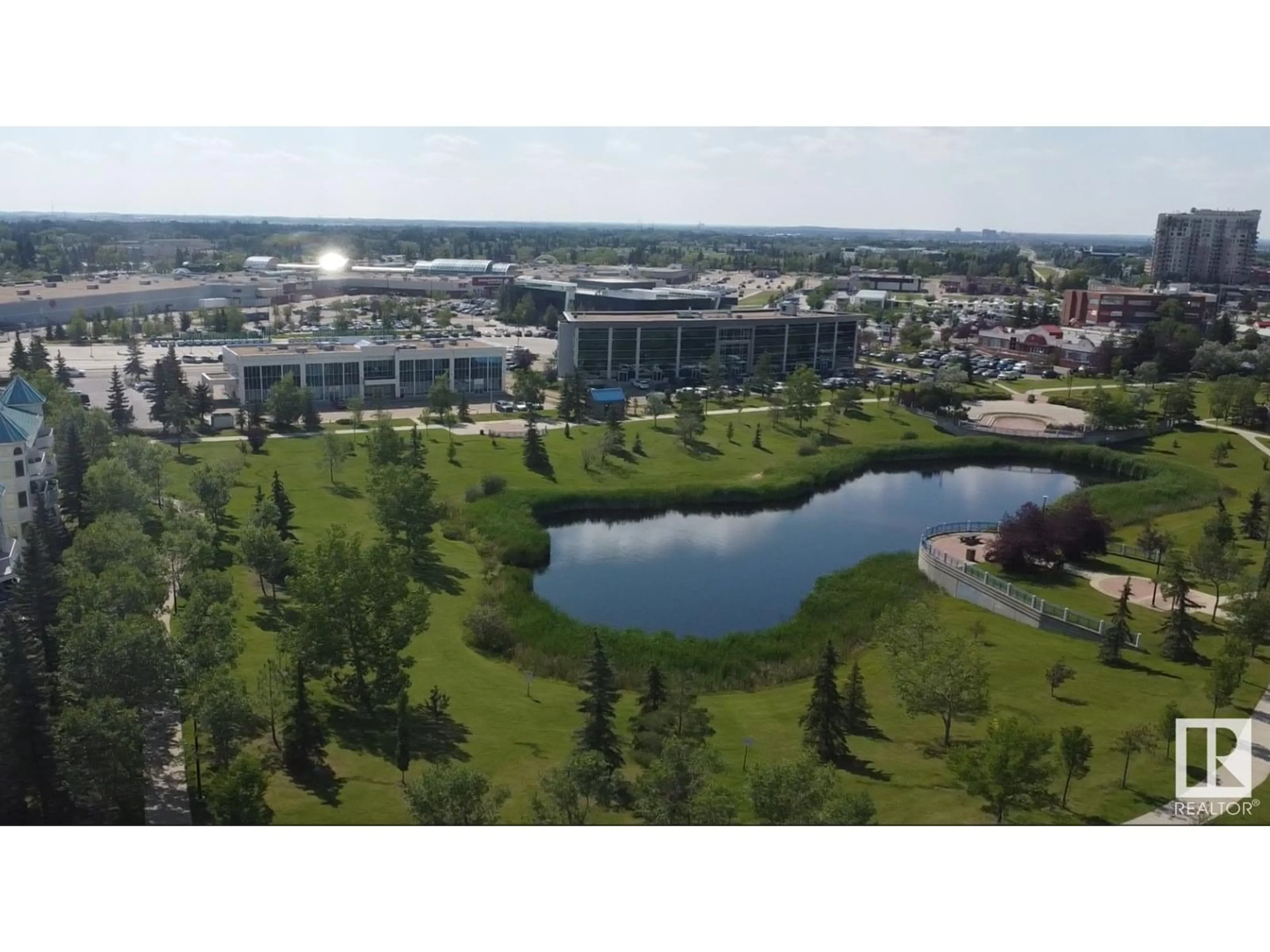 A pic from outside/outdoor area/front of a property/back of a property/a pic from drone, water/lake/river/ocean view for 422 - 2520 50 ST, Edmonton Alberta T6L7A8