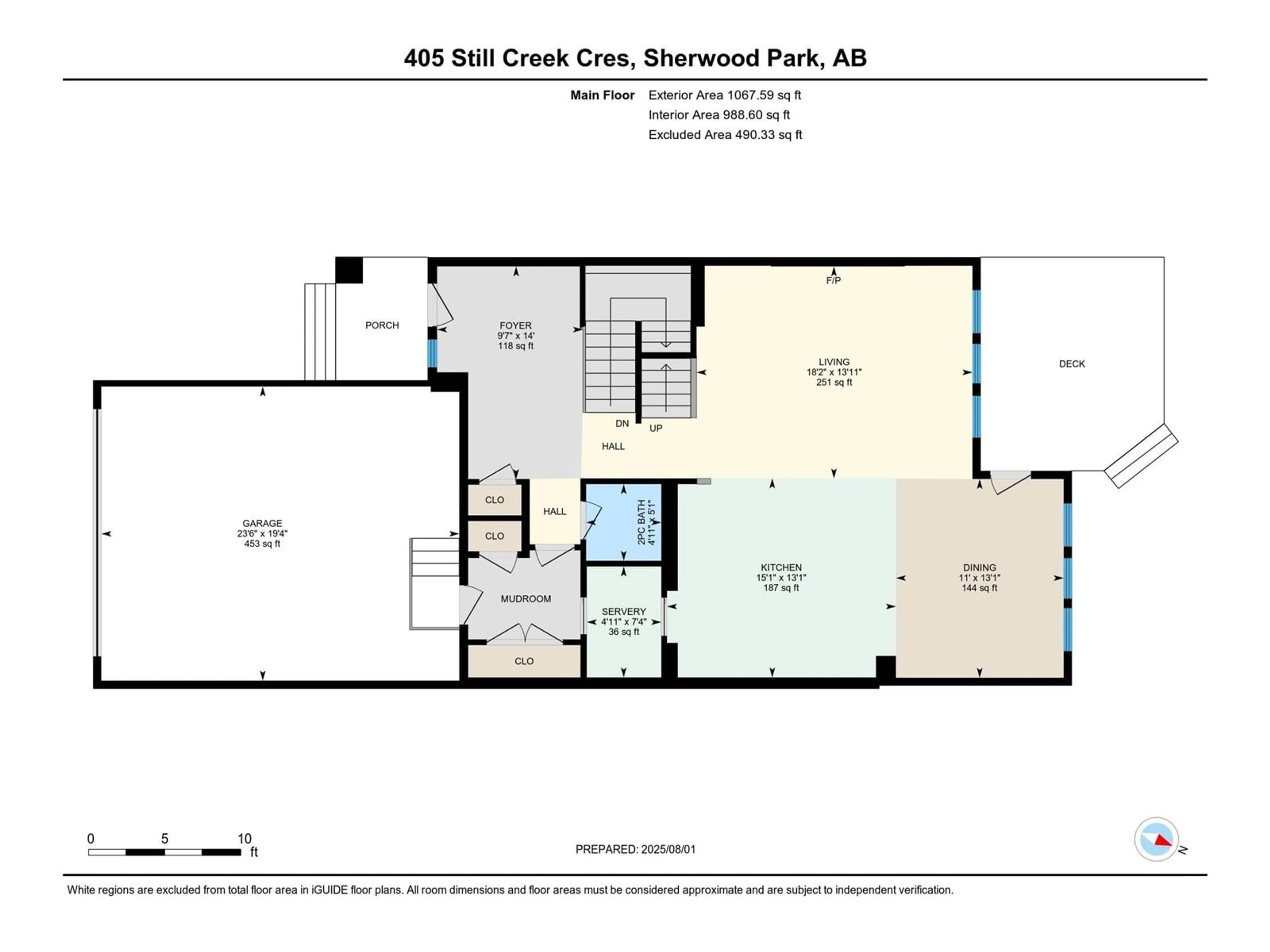 Floor plan for 405 STILL CREEK CR, Sherwood Park Alberta T8H0S6