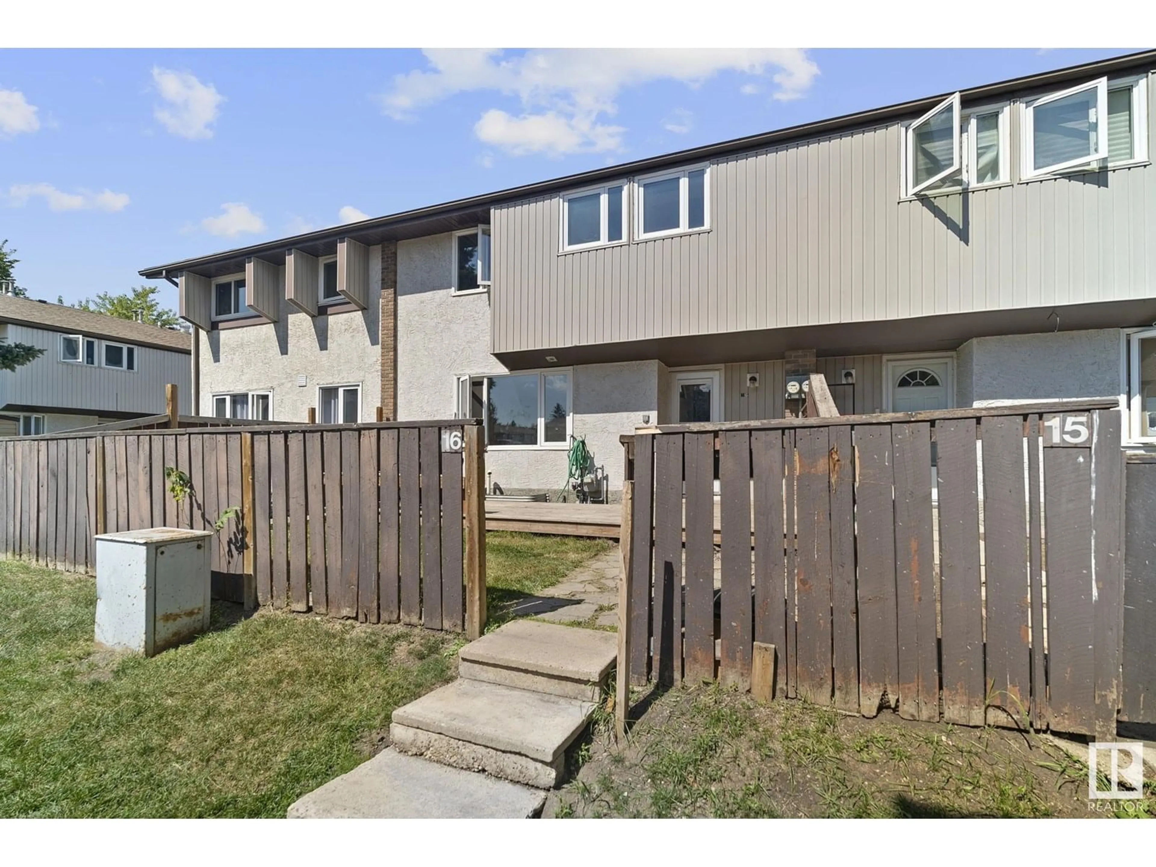 Patio, street for #16 - 14215 82 ST, Edmonton Alberta T5E2V7