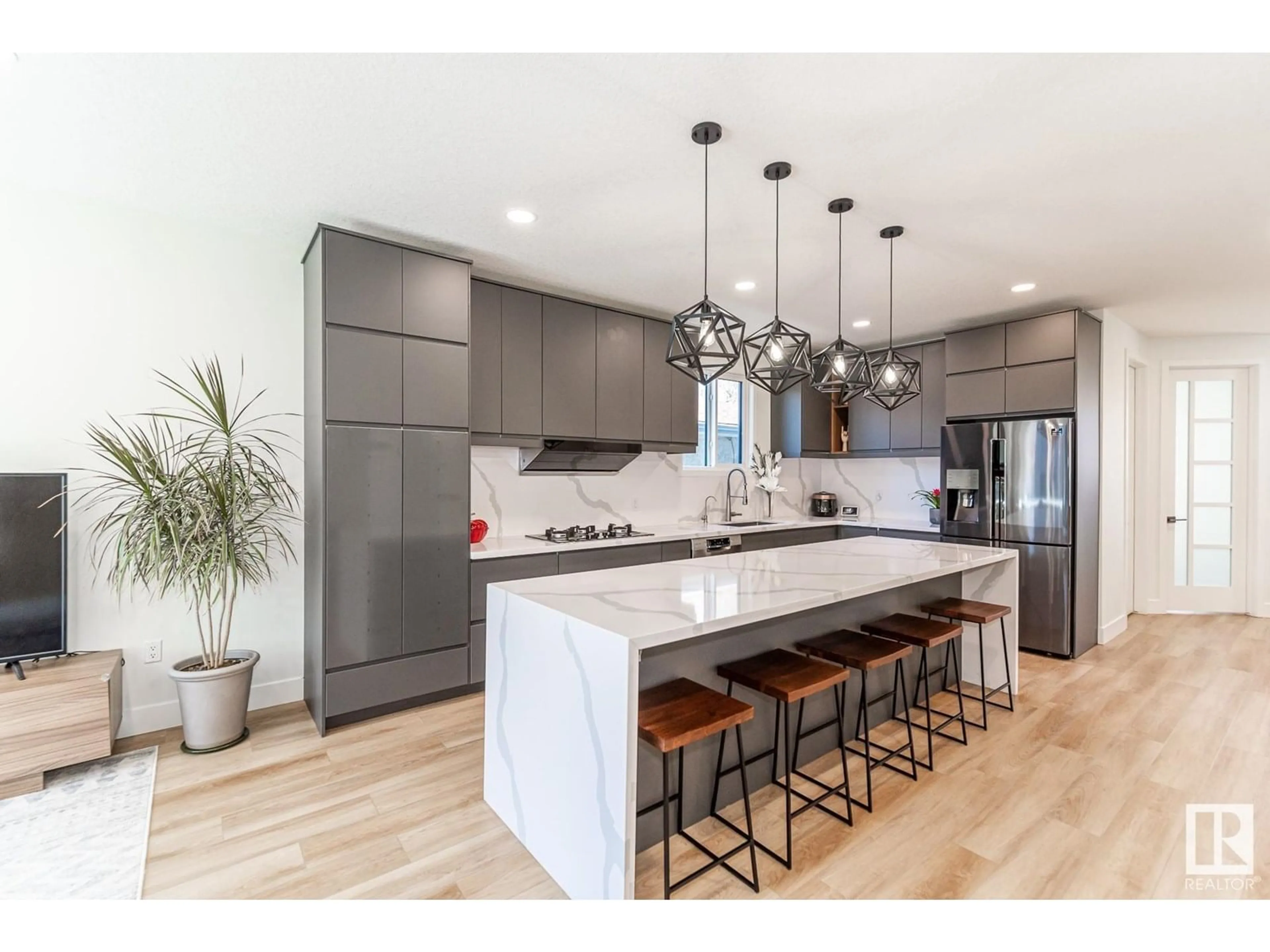 Open concept kitchen, unknown for 11445 79 AV, Edmonton Alberta T6G0P5
