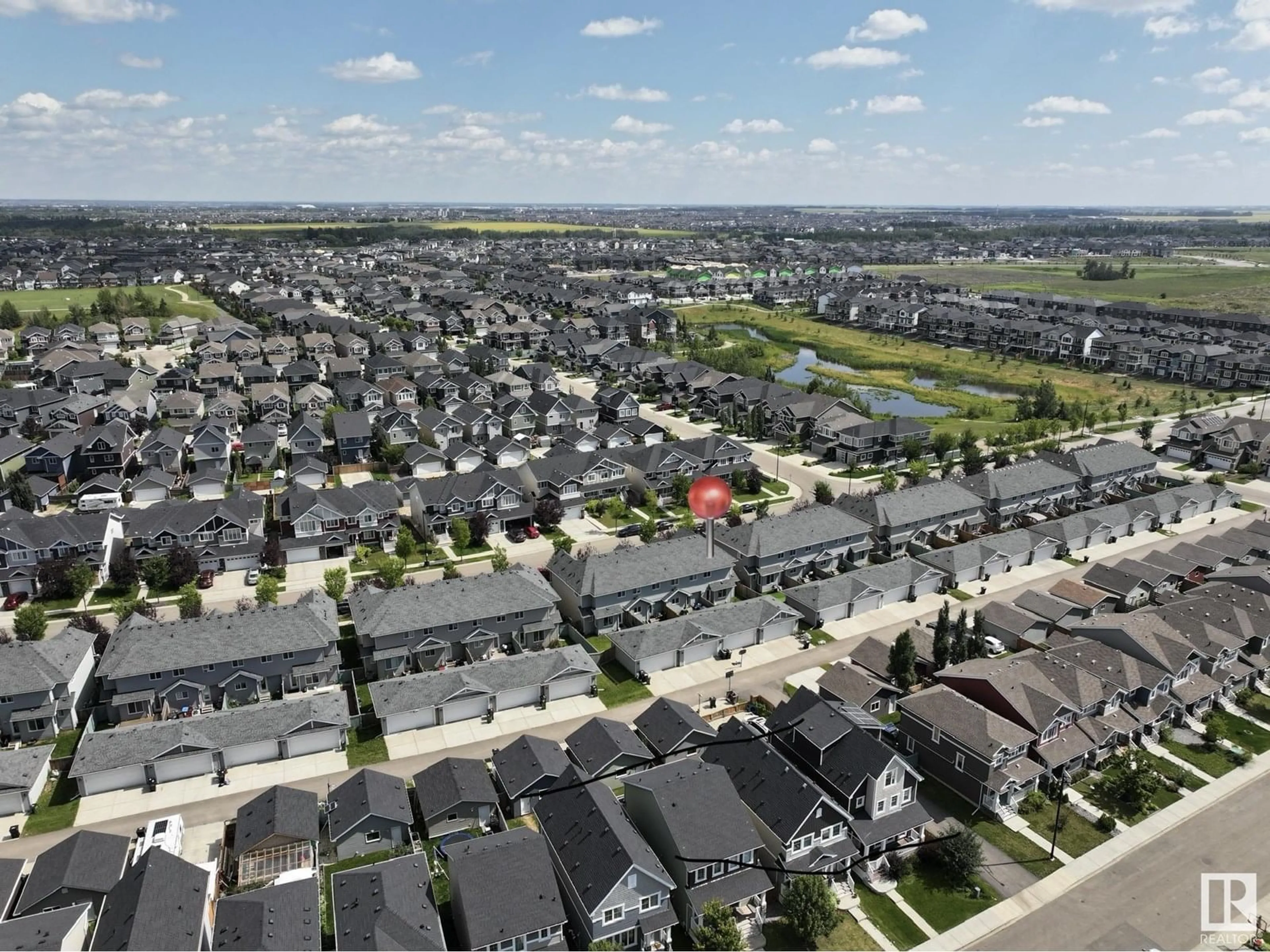 A pic from outside/outdoor area/front of a property/back of a property/a pic from drone, street for 2448 GLENRIDDING BV, Edmonton Alberta T6W2T4