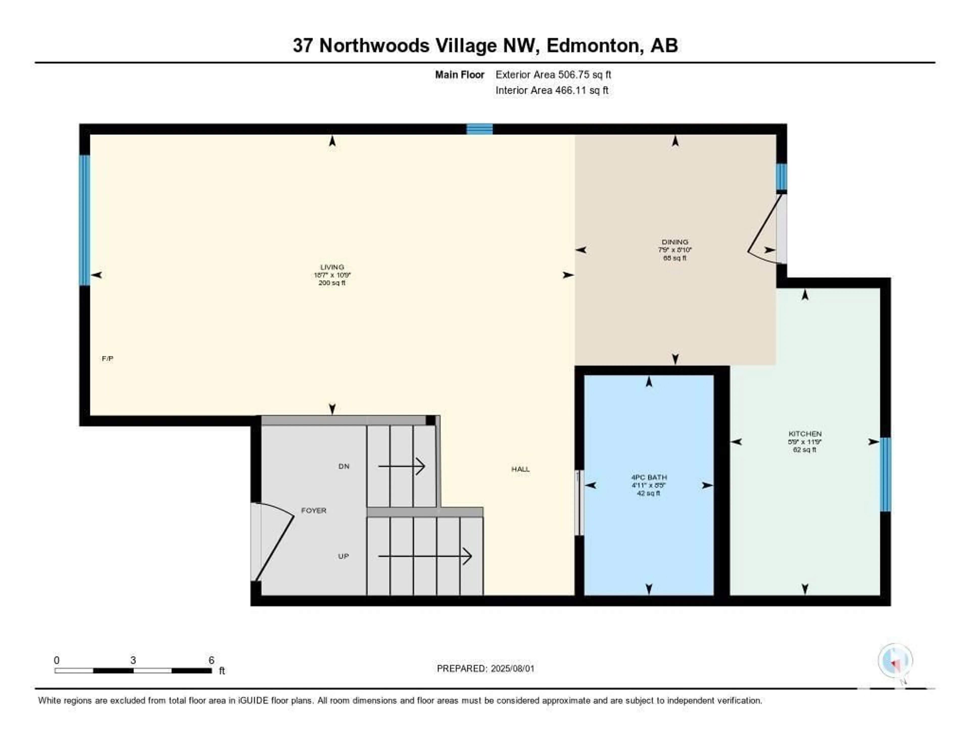 Floor plan for NW - 37 NORTHWOODS VG, Edmonton Alberta T5X1T2