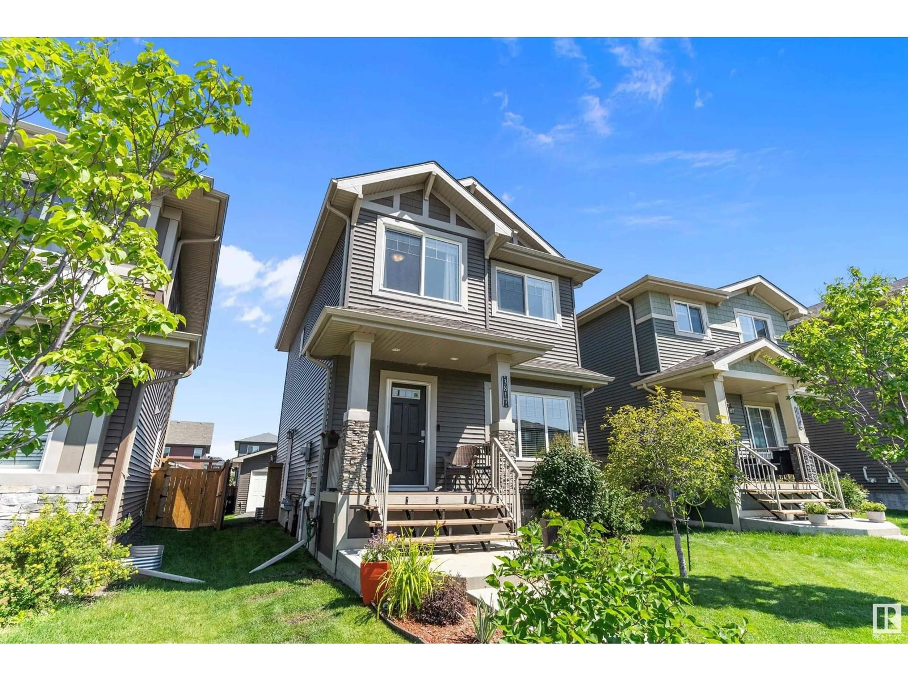 Home with vinyl exterior material, street for 3817 WEIDLE CR, Edmonton Alberta T6X2E4