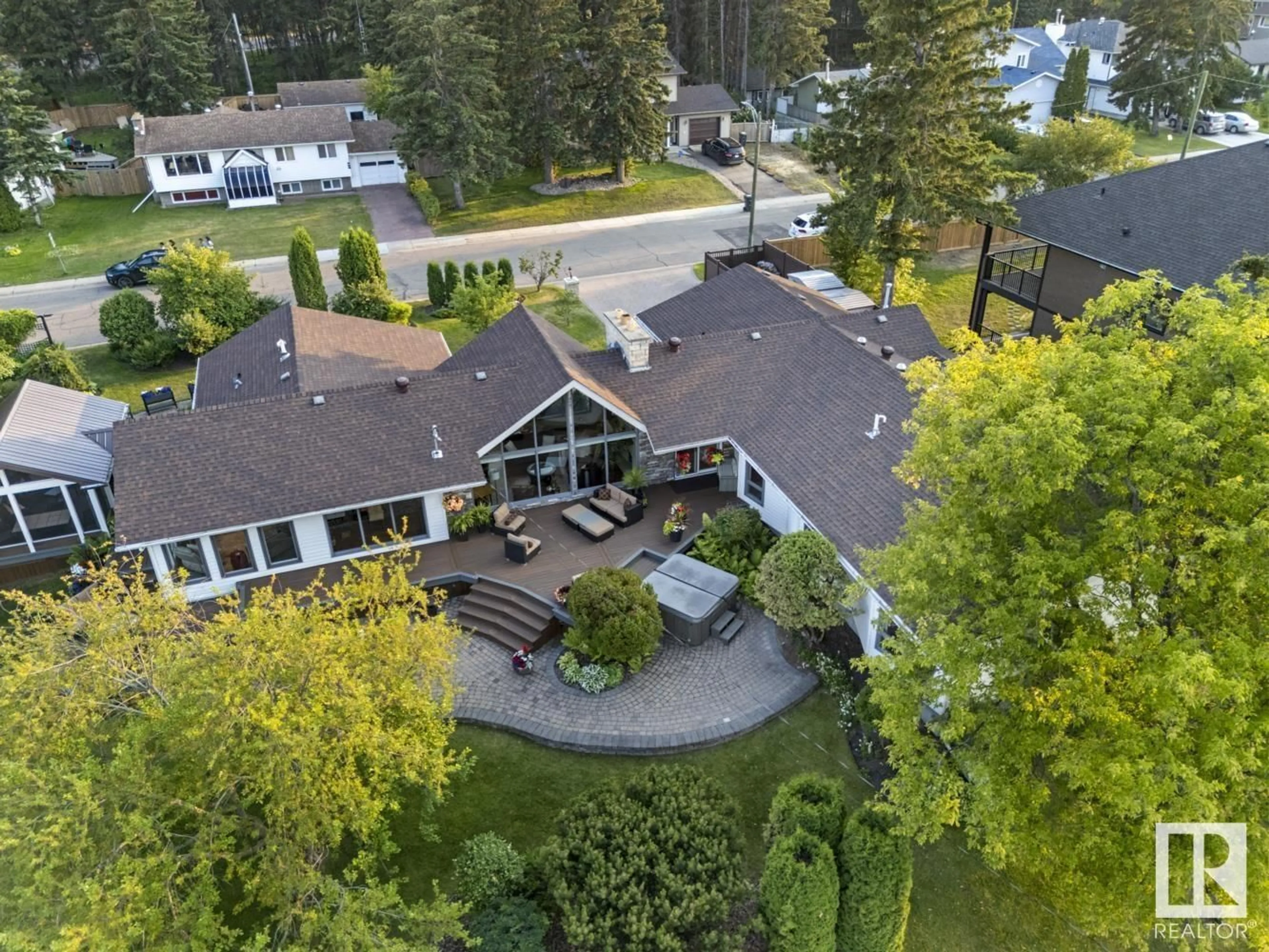 A pic from outside/outdoor area/front of a property/back of a property/a pic from drone, mountain view for 203 PINE AV, Cold Lake Alberta T9M1E5