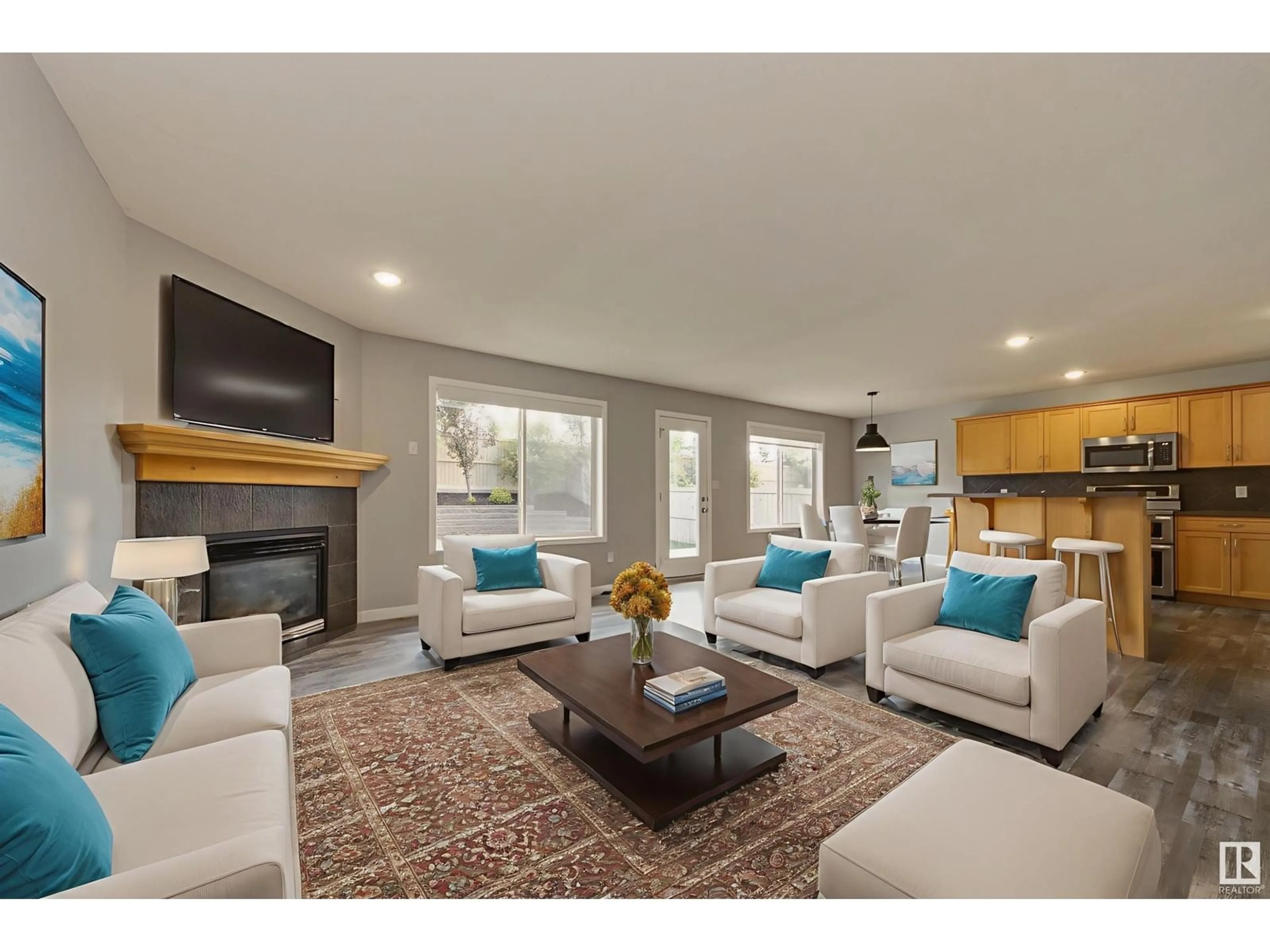 Living room with furniture, unknown for 129 RIDGEBROOK RD, Sherwood Park Alberta T8A6M1