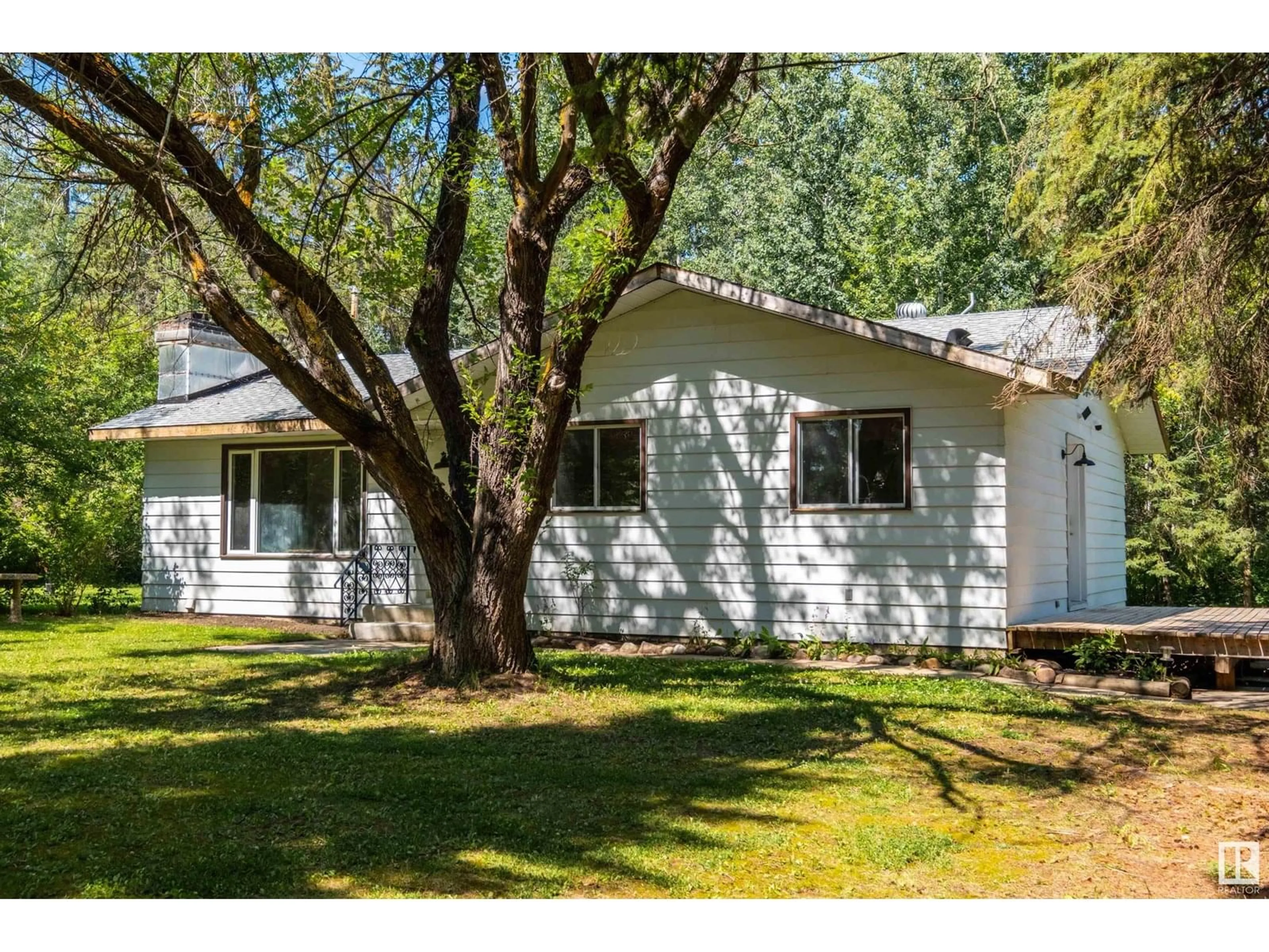 Home with vinyl exterior material, street for 60 2304 TWP ROAD 522, Rural Parkland County Alberta T0E0H0