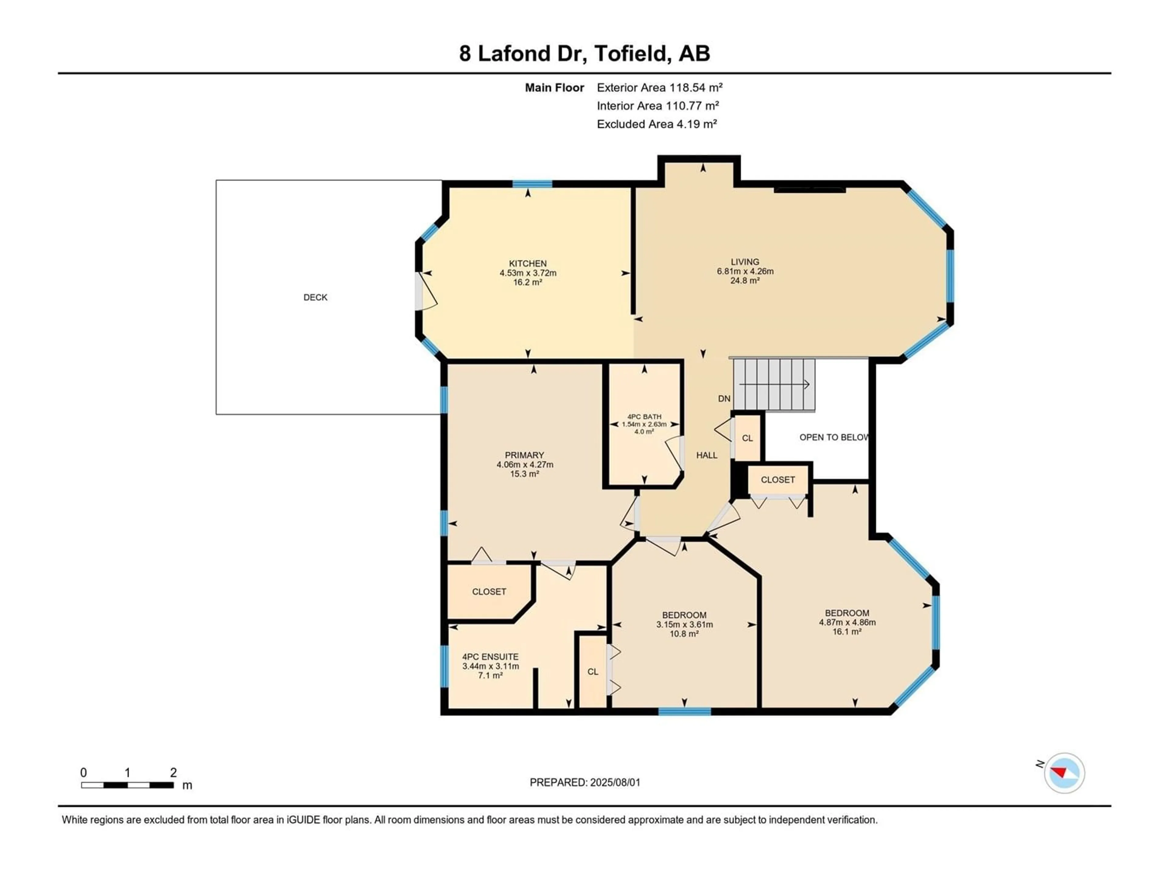 Floor plan for 8 LAFOND DR, Tofield Alberta T0B4J0