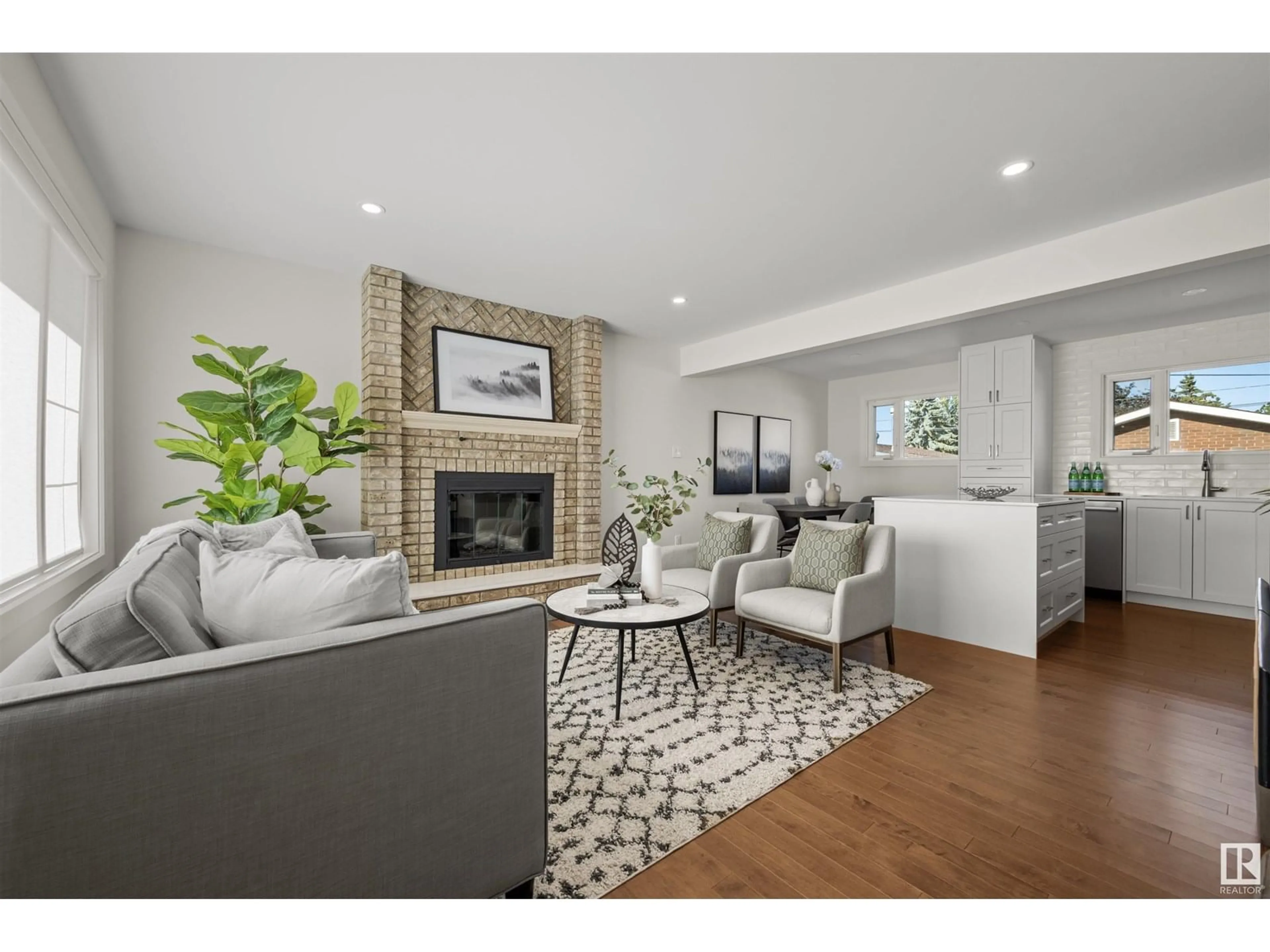 Living room with furniture, unknown for NW - 6020 105 ST, Edmonton Alberta T6H2N4