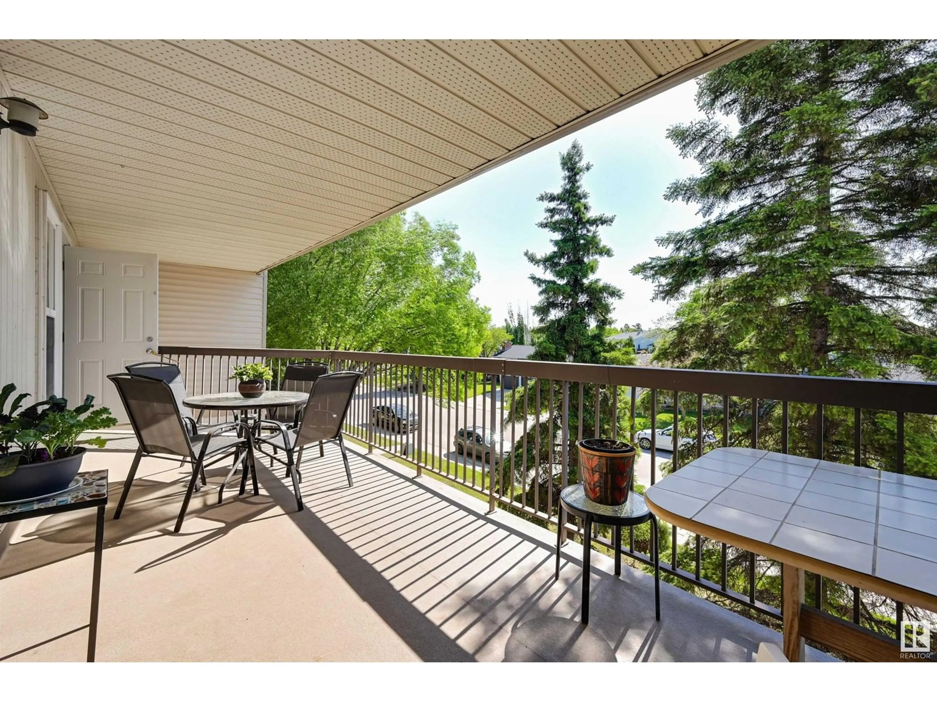 Patio, water/lake/river/ocean view for #301 - 2908 105A ST, Edmonton Alberta T6H3K2