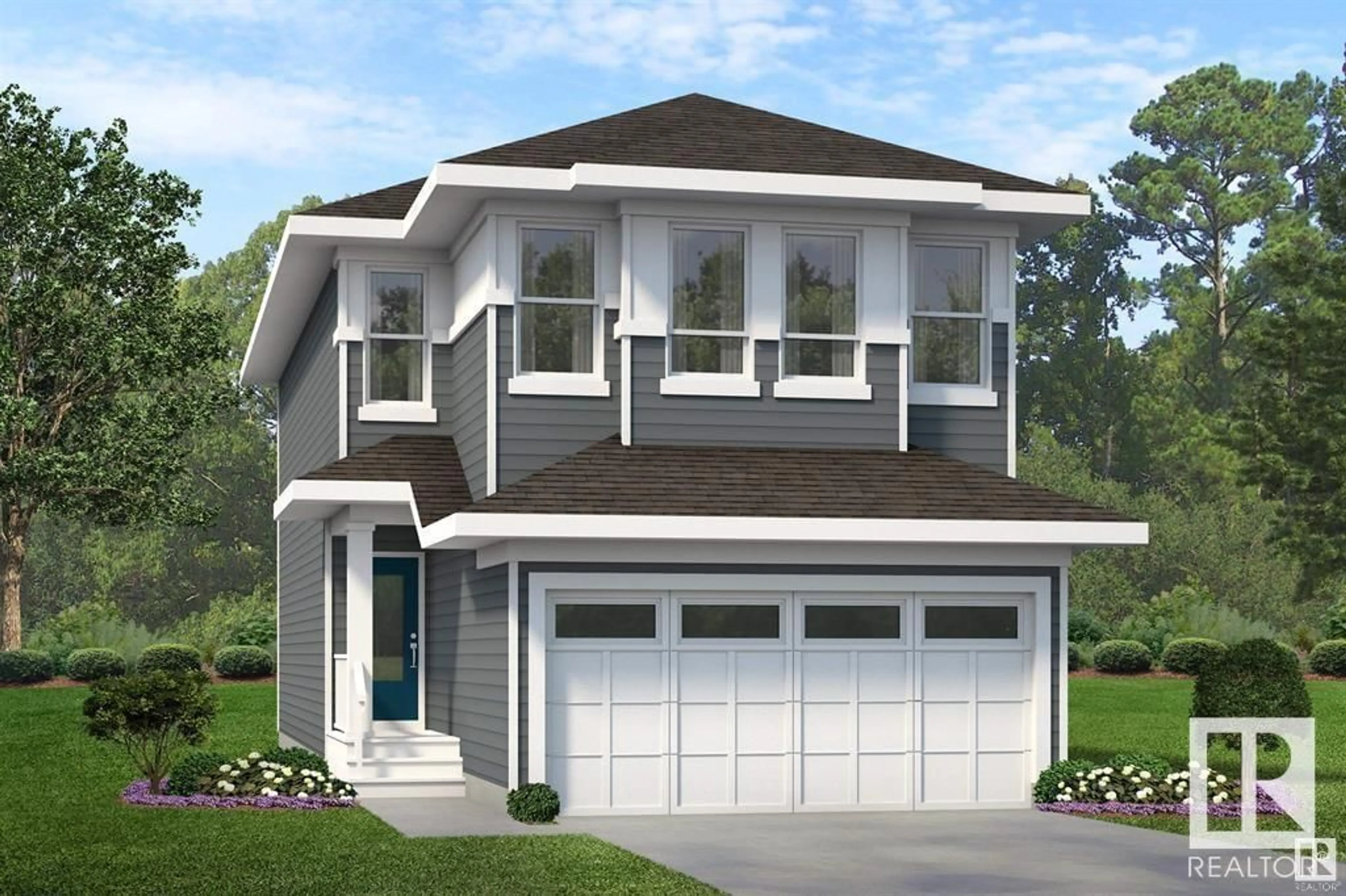 Home with vinyl exterior material, street for 4511 WARBLER LOOP, Edmonton Alberta T5S2C2
