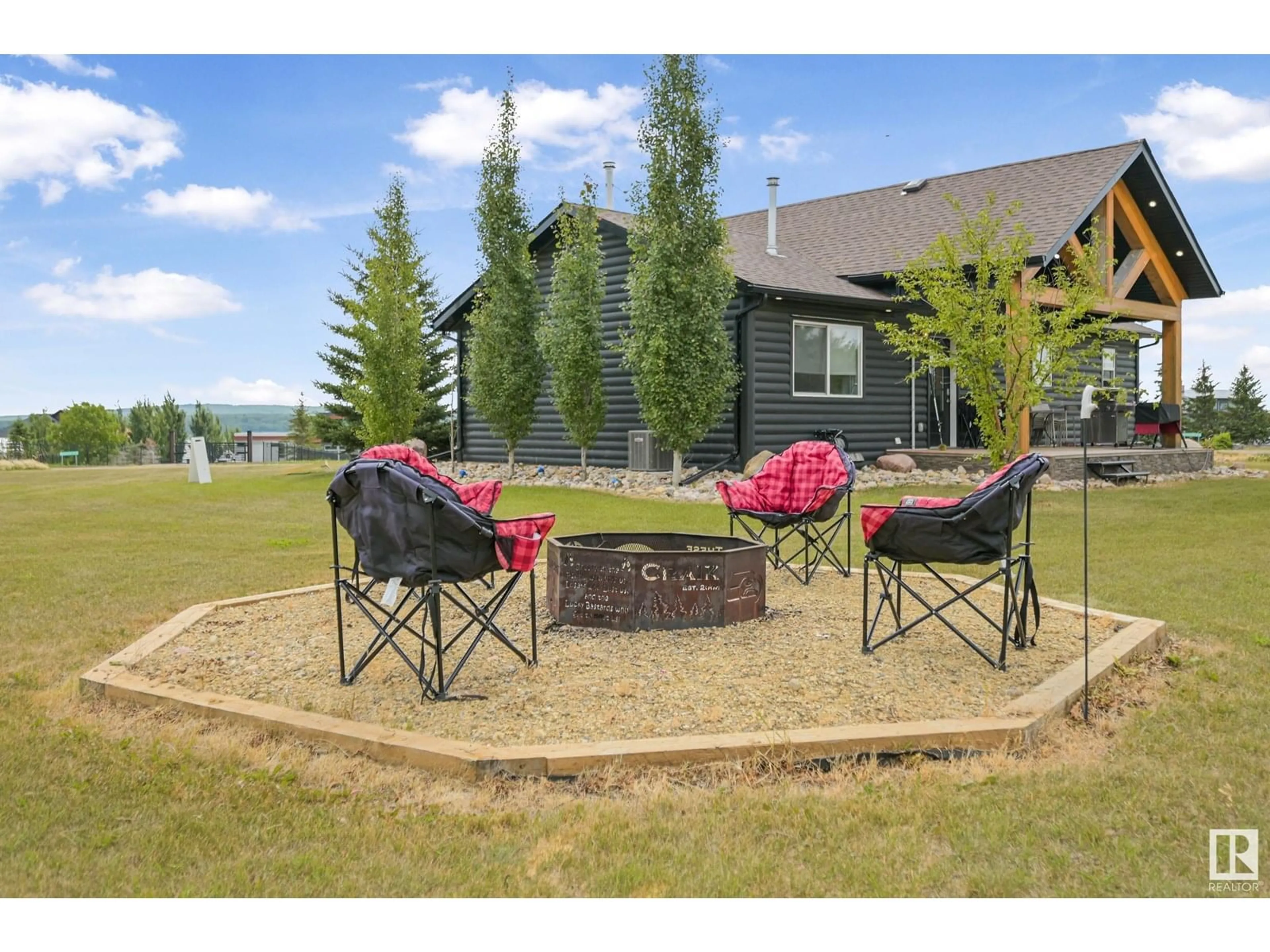 Patio, water/lake/river/ocean view for 562115 - 118 RR 114, Rural Two Hills County Alberta T0B4K0