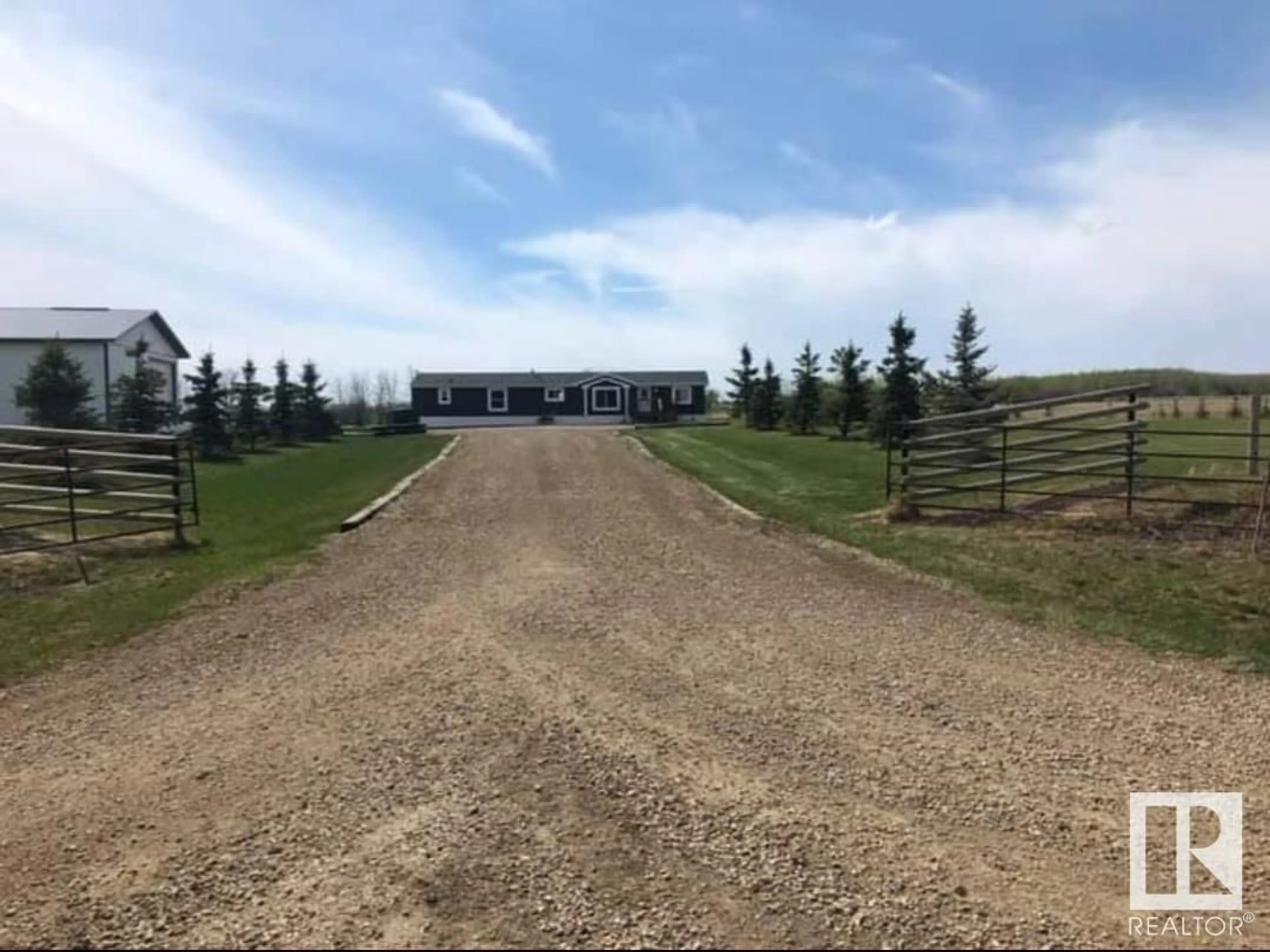 A pic from outside/outdoor area/front of a property/back of a property/a pic from drone, mountain view for 7325 TWP 505, Rural Brazeau County Alberta T7A2A2