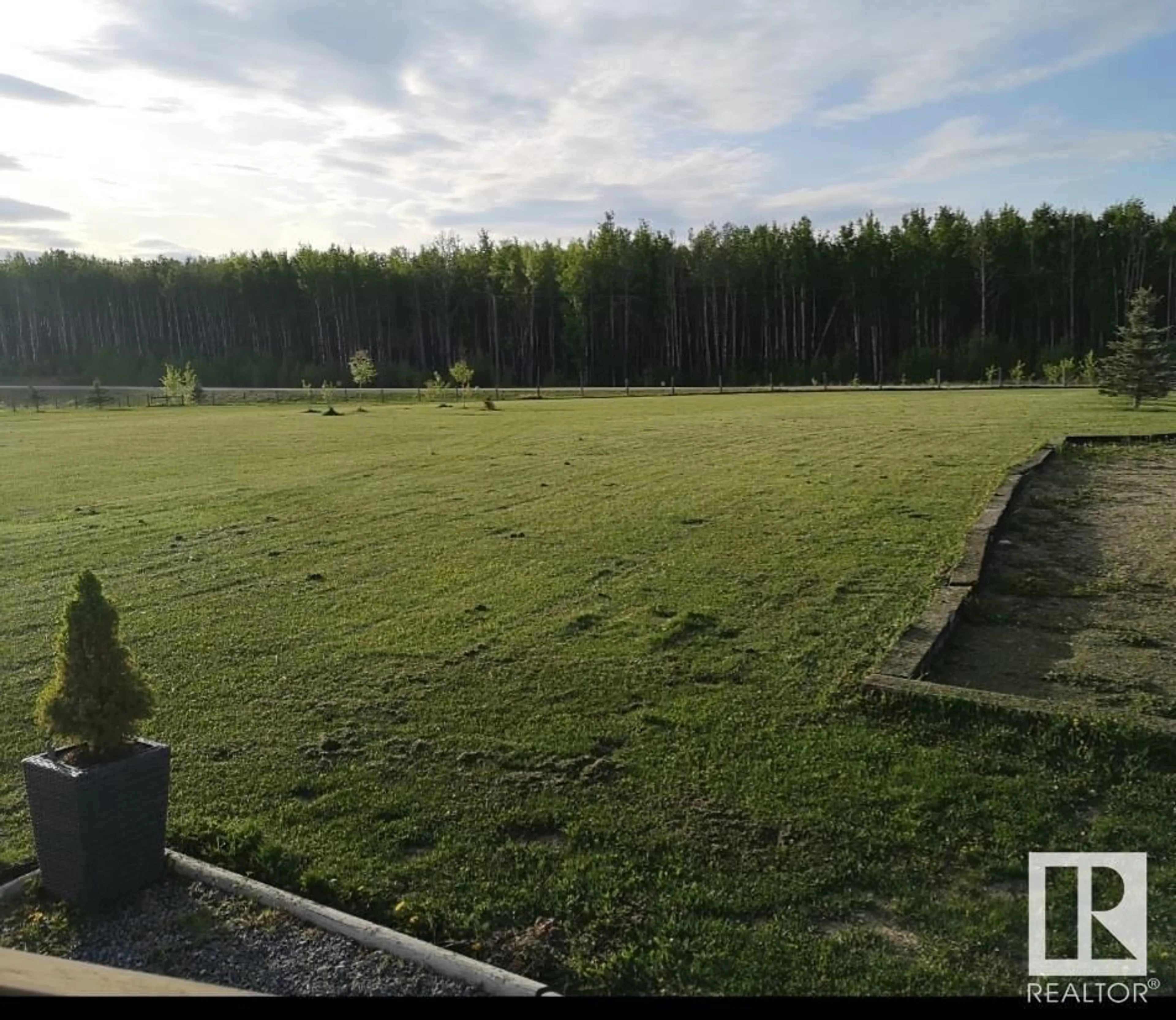 A pic from outside/outdoor area/front of a property/back of a property/a pic from drone, forest/trees view for 7325 TWP 505, Rural Brazeau County Alberta T7A2A2