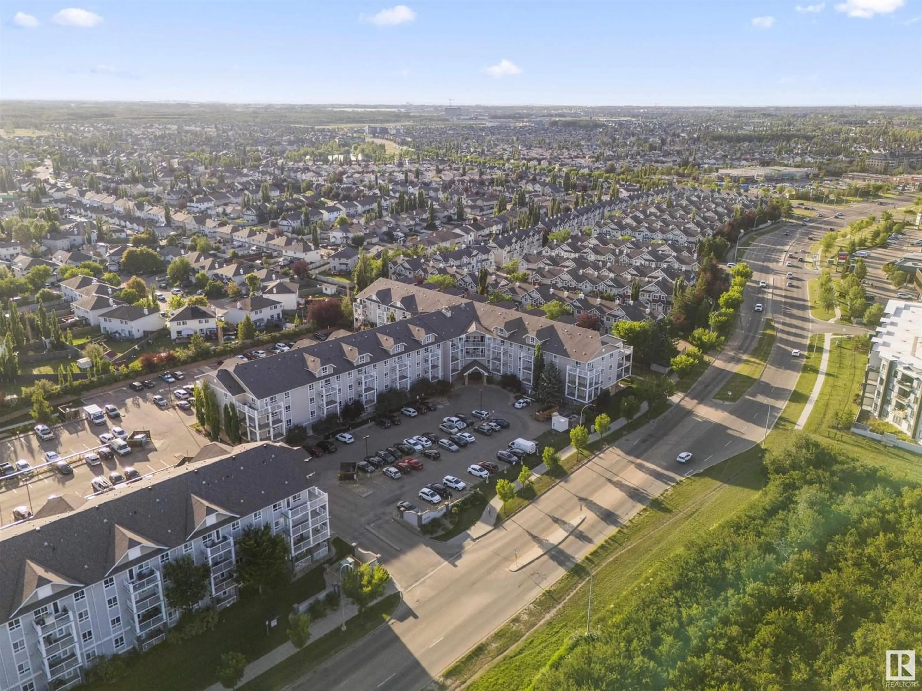 A pic from outside/outdoor area/front of a property/back of a property/a pic from drone, street for 5350 - 210 199 ST, Edmonton Alberta T6M0A4