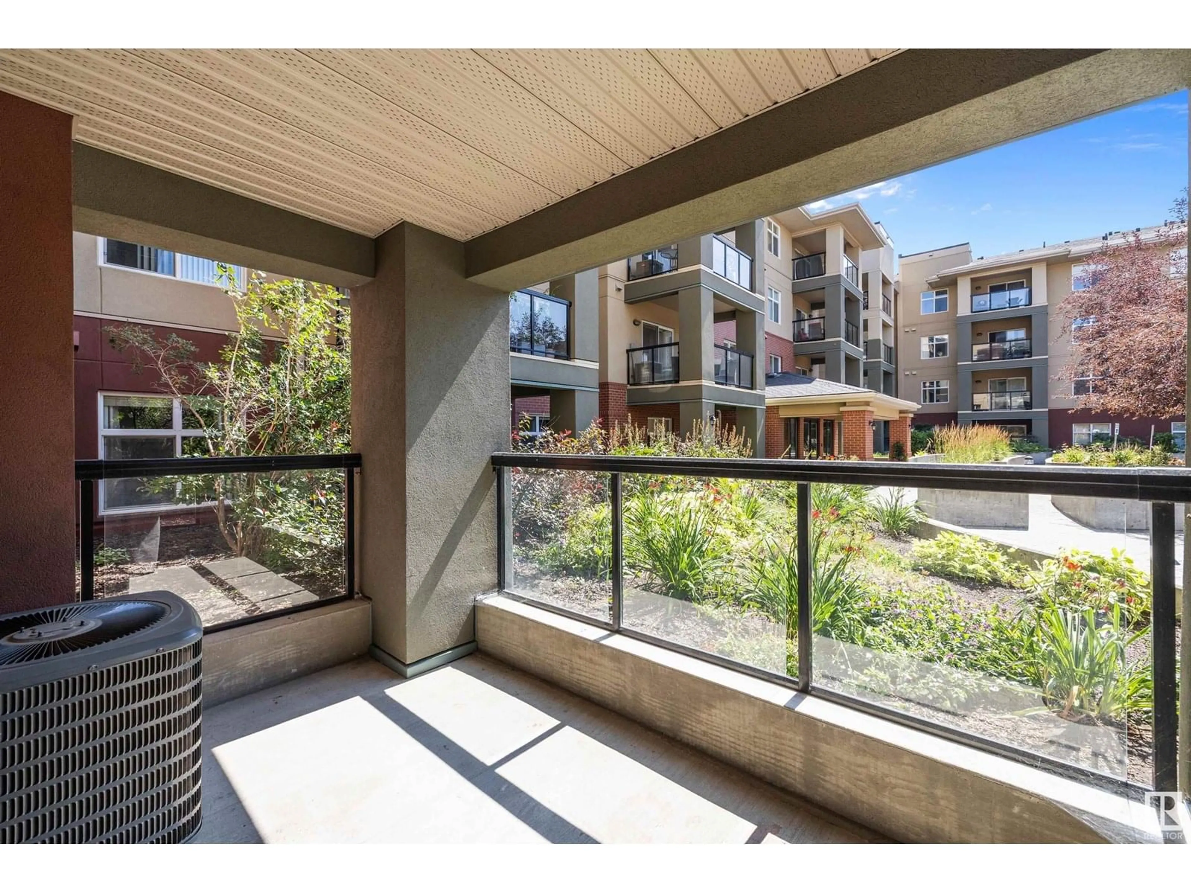 Patio, water/lake/river/ocean view for #122 - 7909 71 ST, Edmonton Alberta T6B3P5