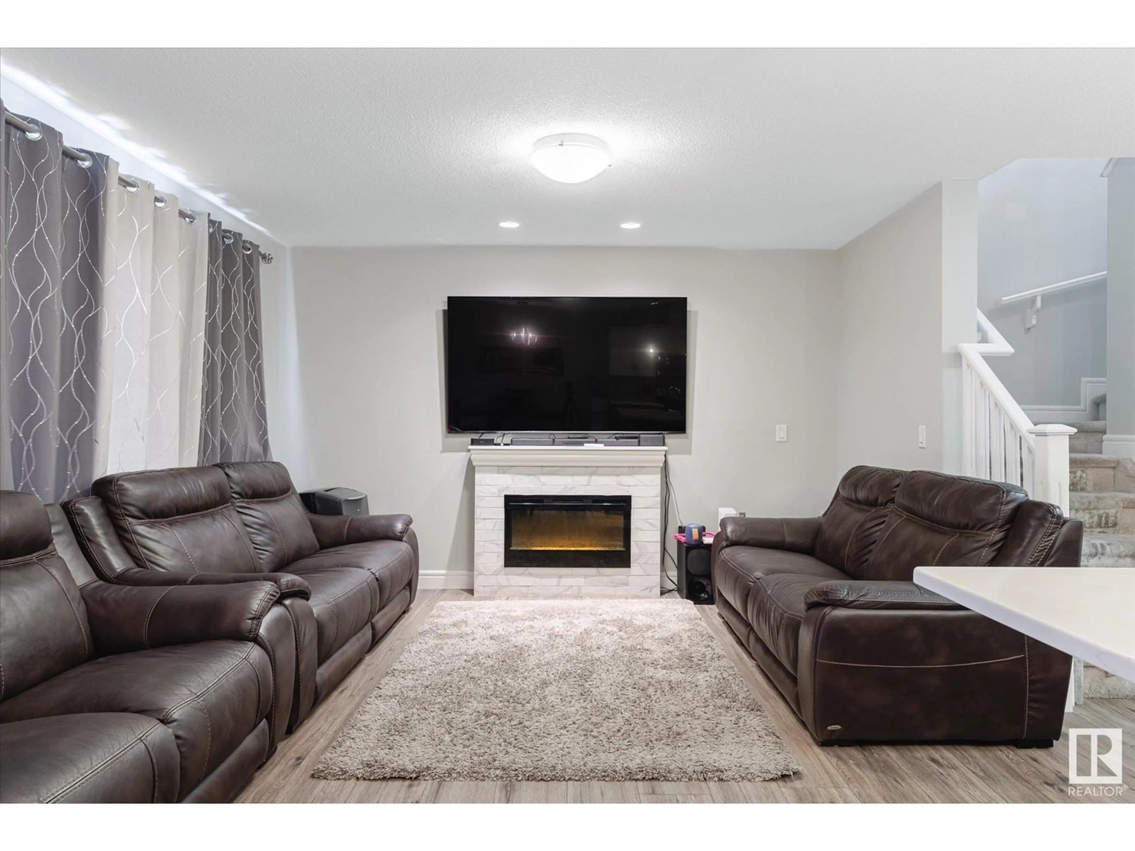 Living room with furniture, unknown for SW - 1416 169 ST, Edmonton Alberta T6W3P7