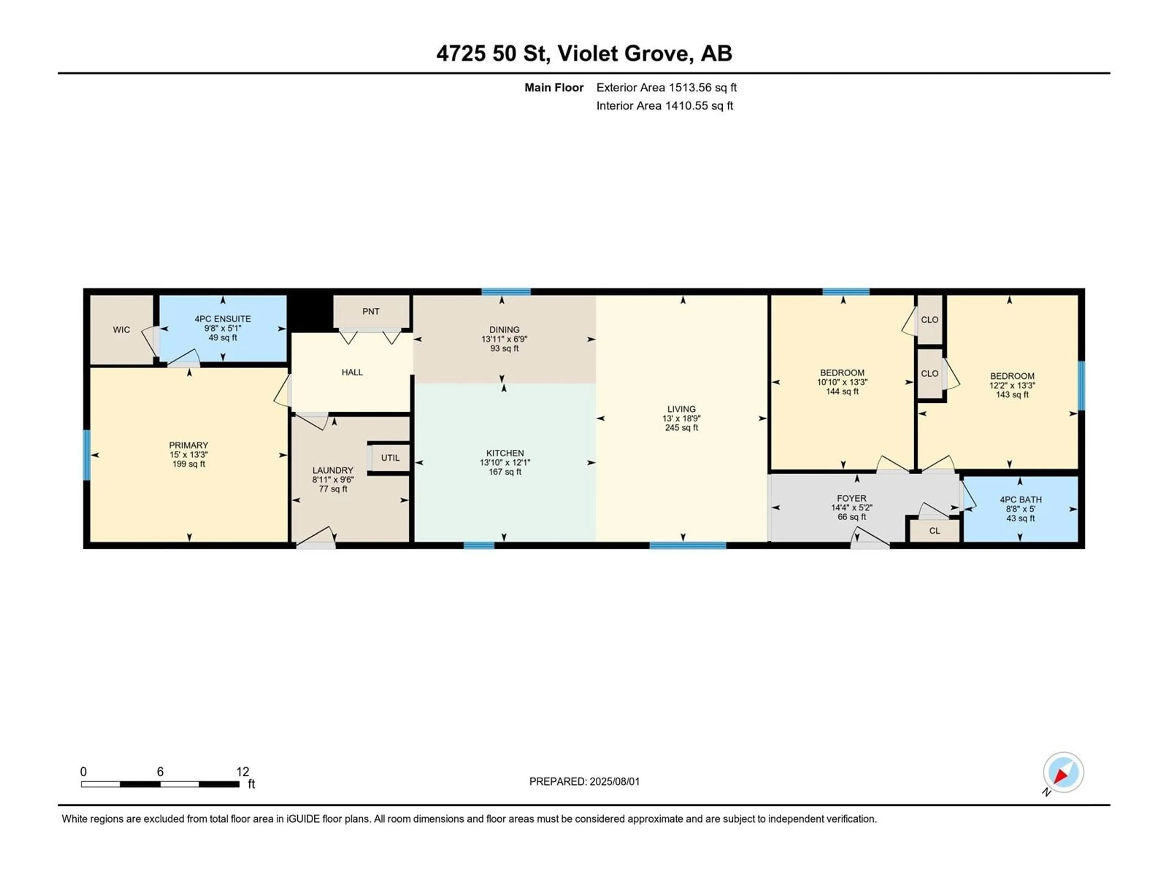 Floor plan for 4725 50 STREET, Violet Grove Alberta T7A1J5