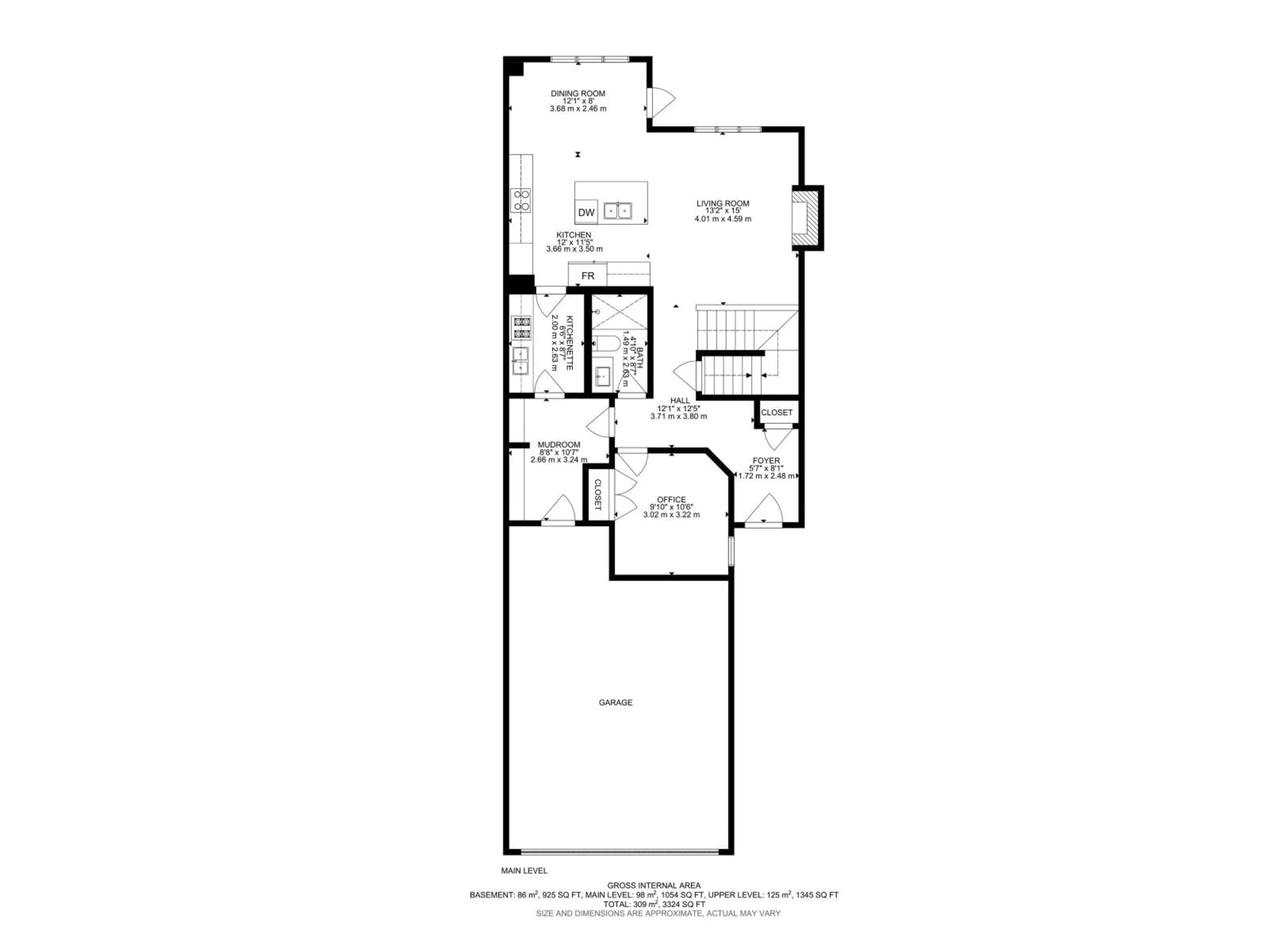 Floor plan for NW - 2436 205 ST, Edmonton Alberta T6M1N9