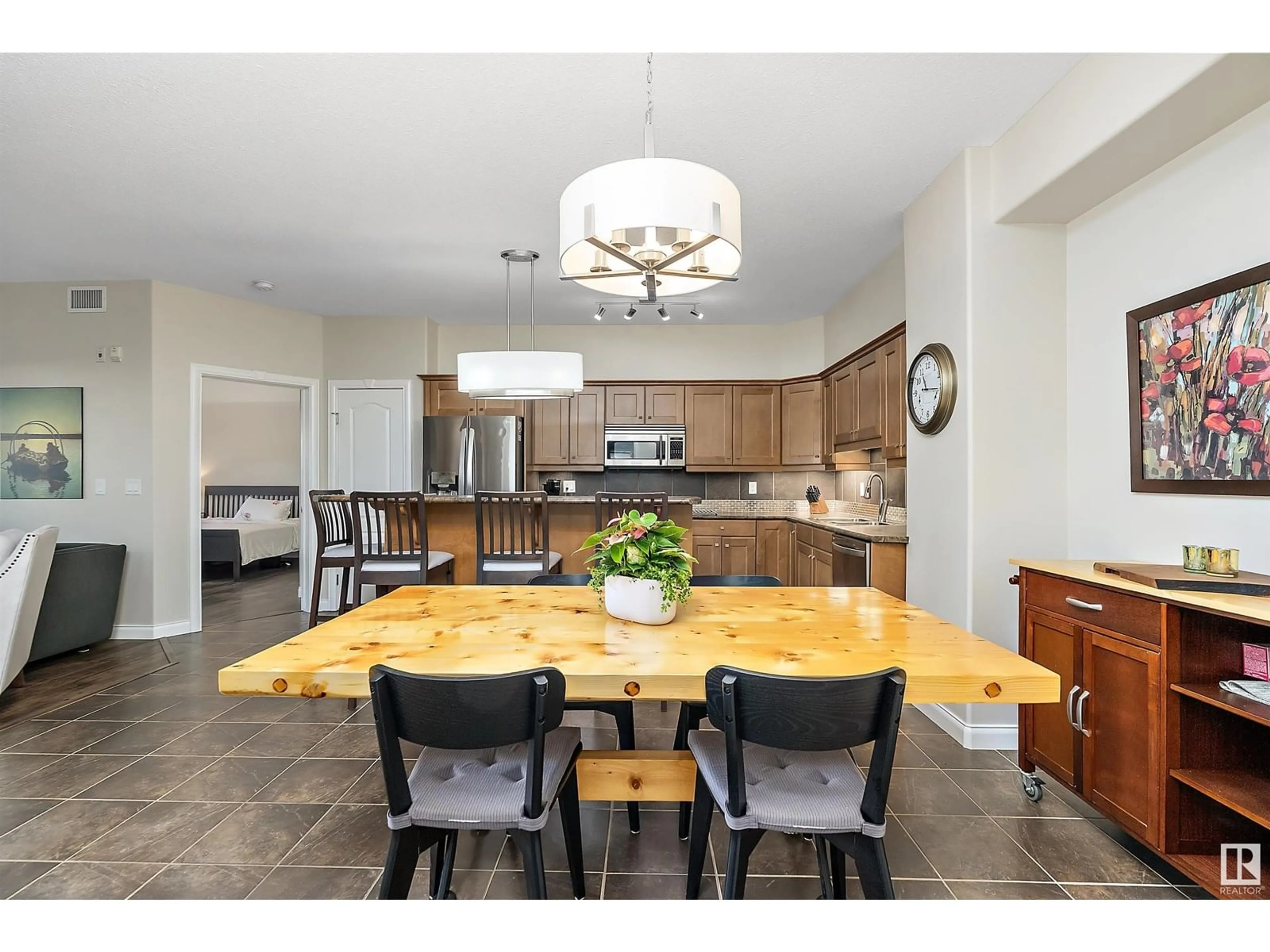 Open concept kitchen, unknown for #134 - 1406 HODGSON WY, Edmonton Alberta T6R3K1