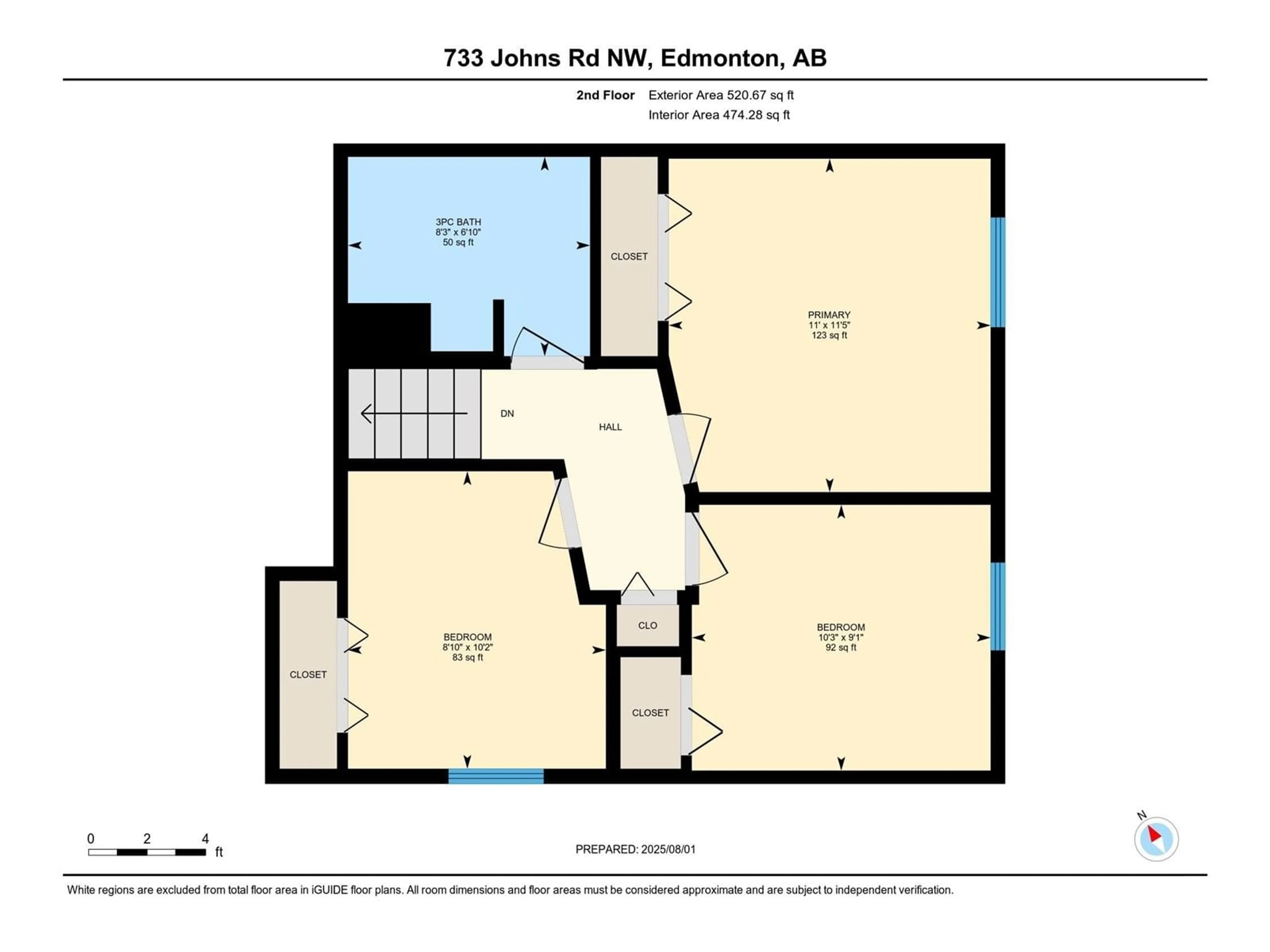 Floor plan for 733 JOHNS RD, Edmonton Alberta T6L6P3