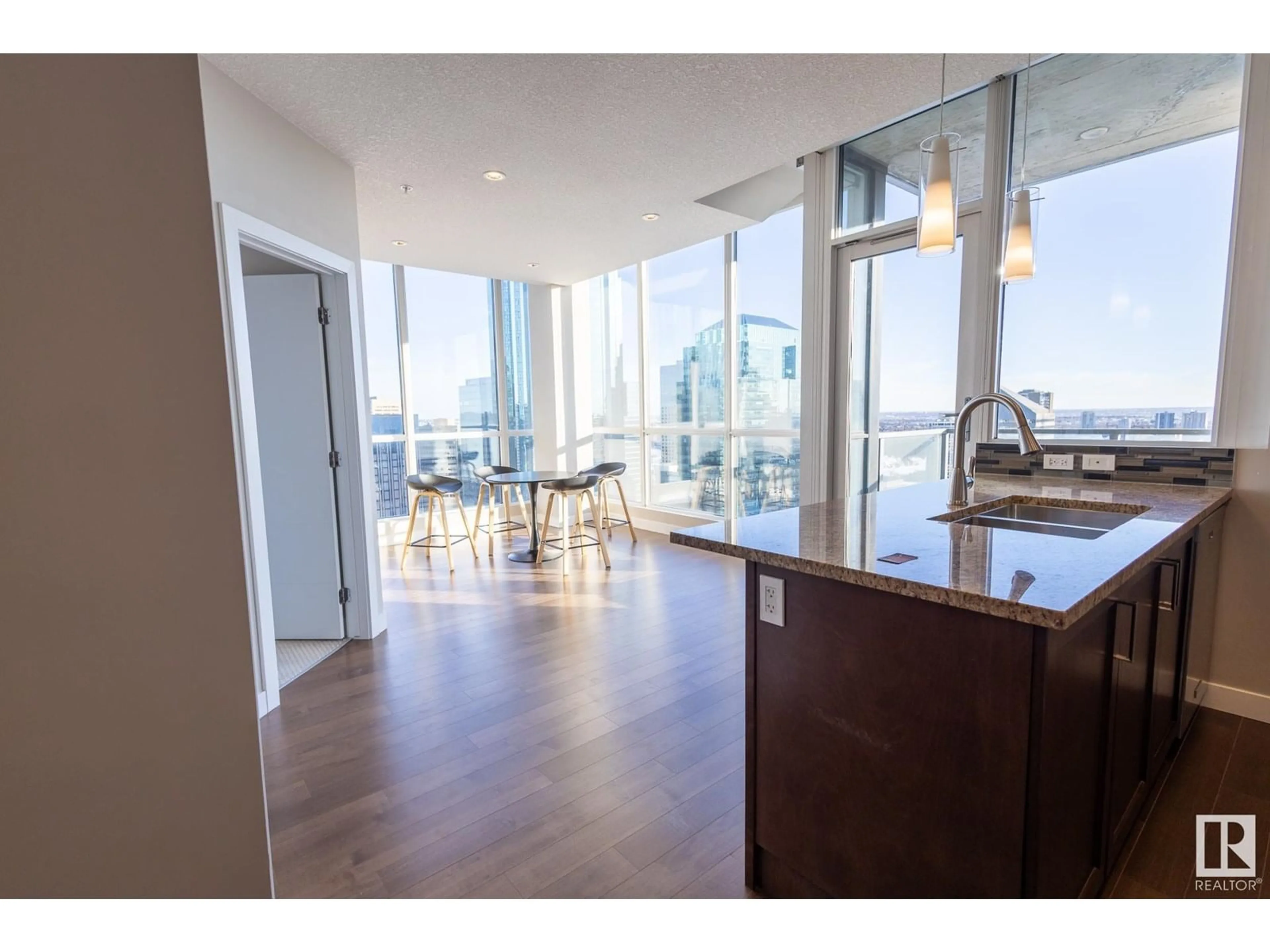 Open concept kitchen, unknown for 10238 103 ST NW, Edmonton Alberta T5J0G6