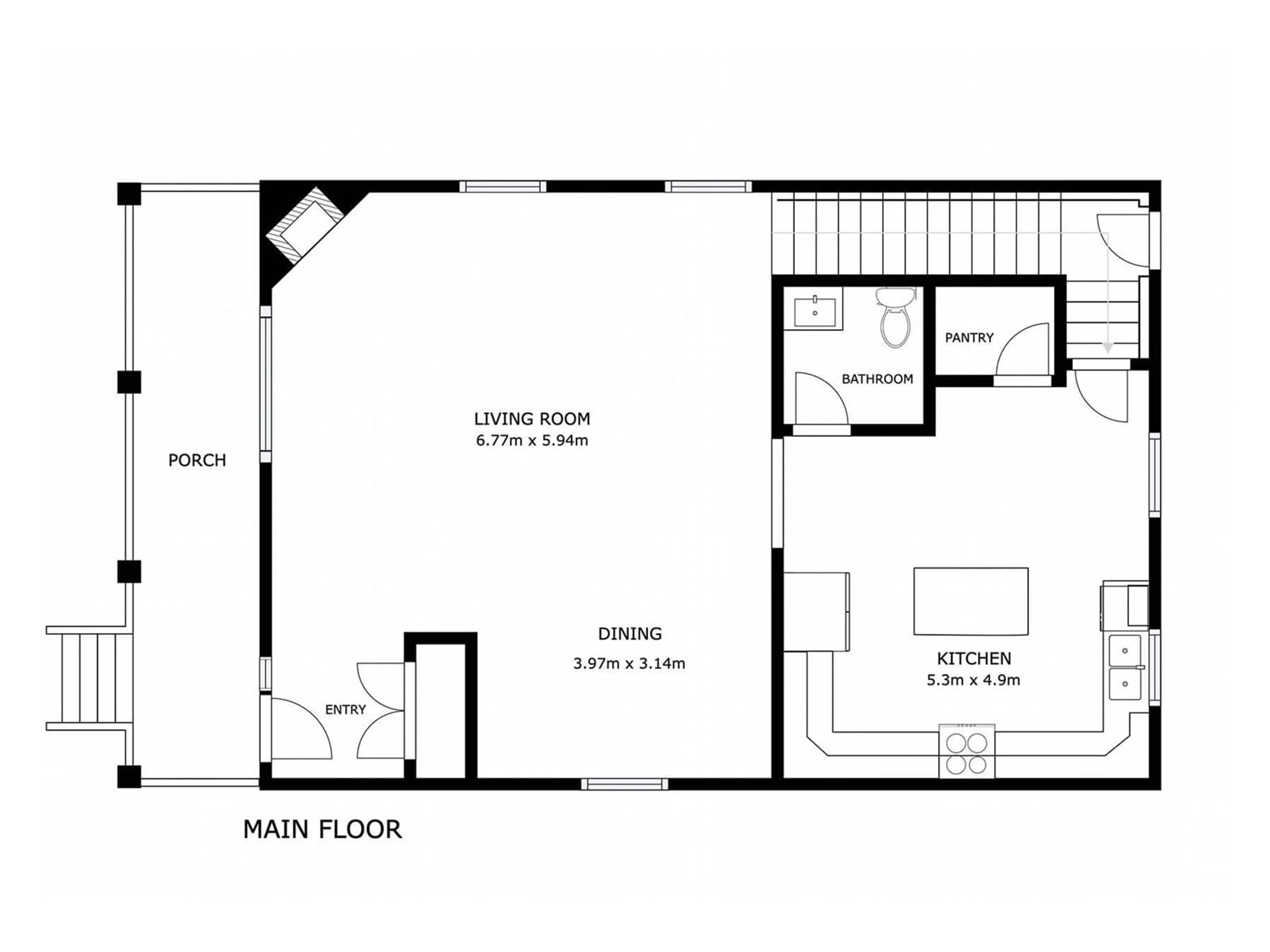 Floor plan for 9040 92 ST, Edmonton Alberta T6C3R2