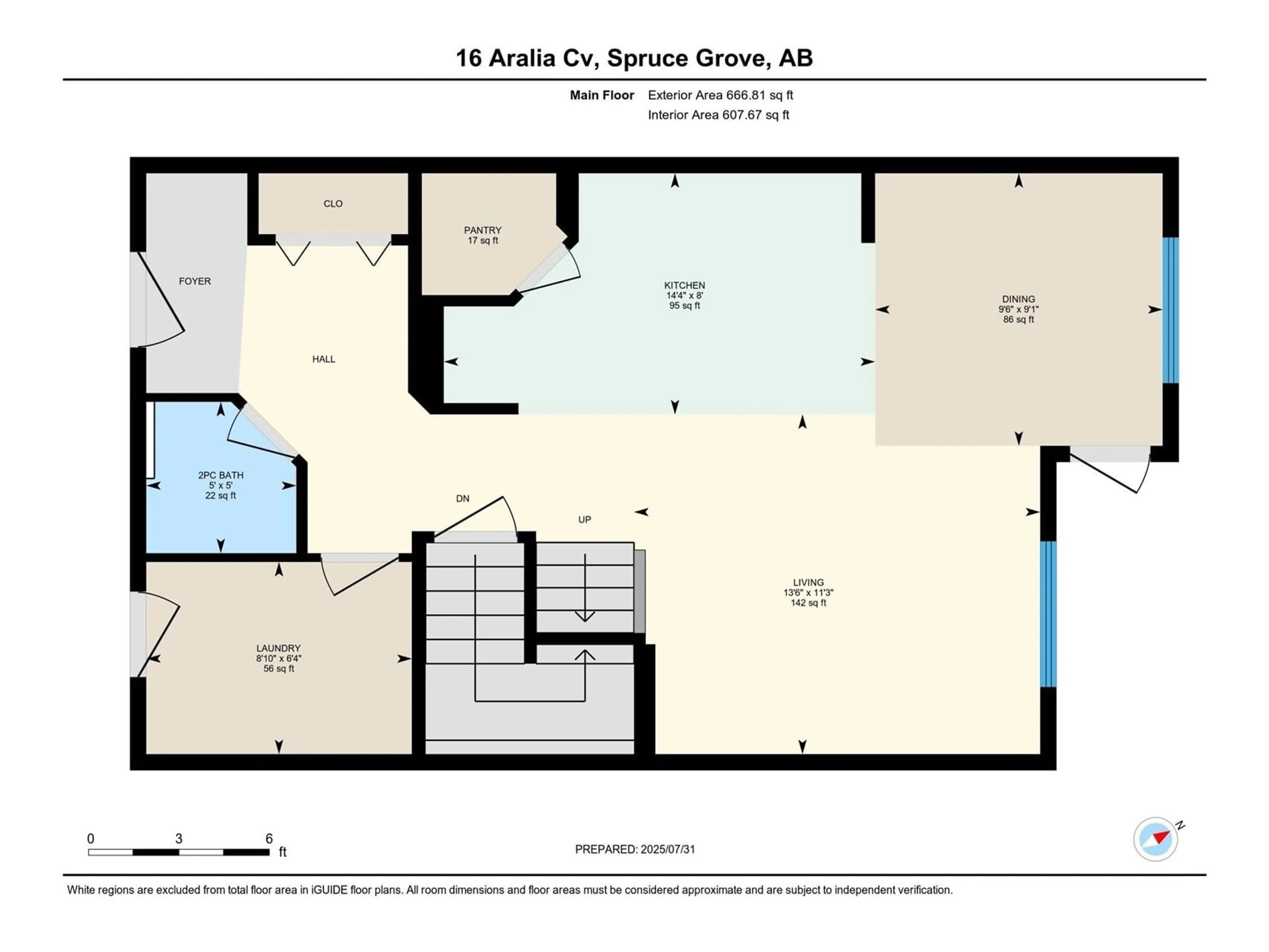 Floor plan for 16 ARALIA CV, Spruce Grove Alberta T7X0V4