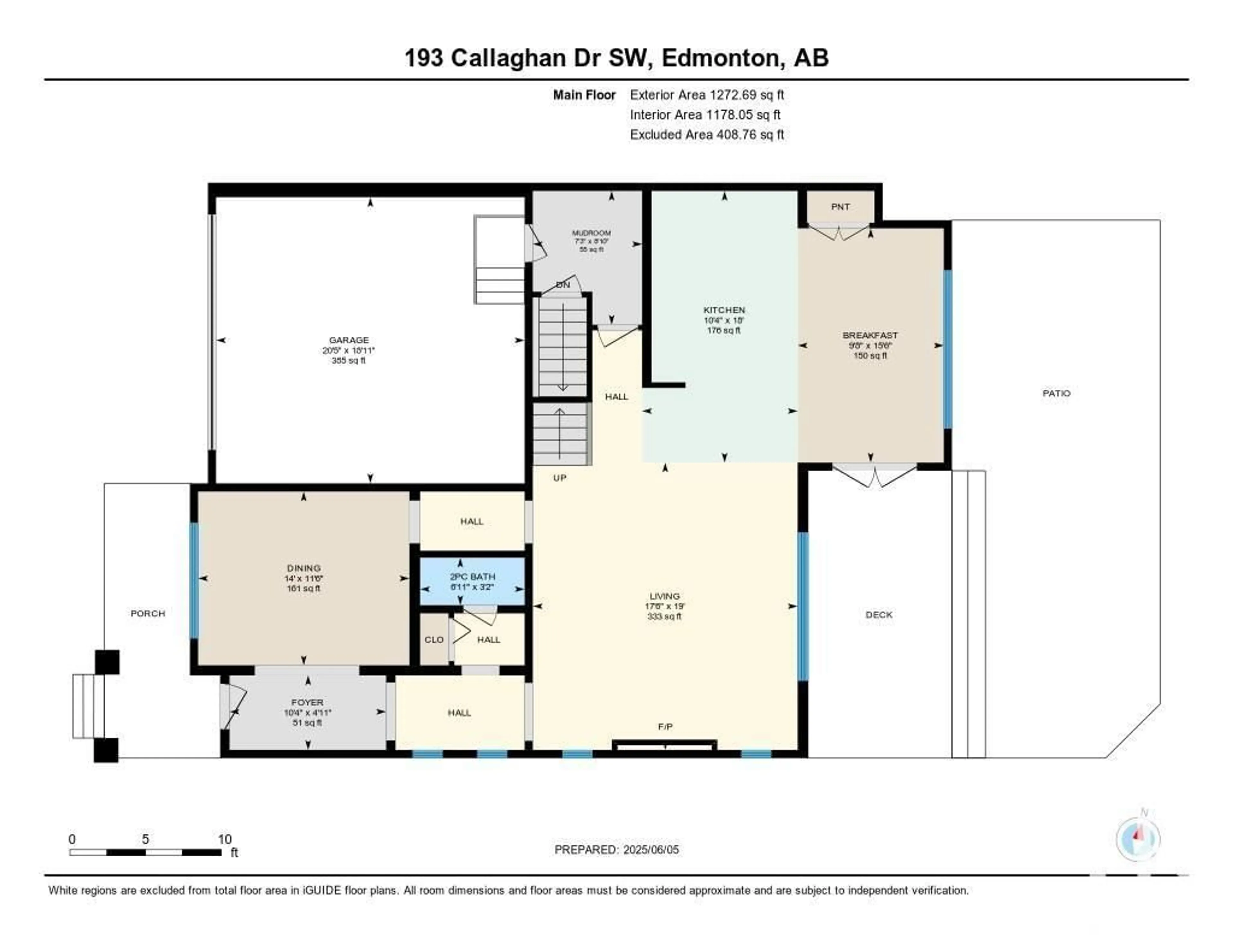 Floor plan for 193 CALLAGHAN DR, Edmonton Alberta T6W0R3
