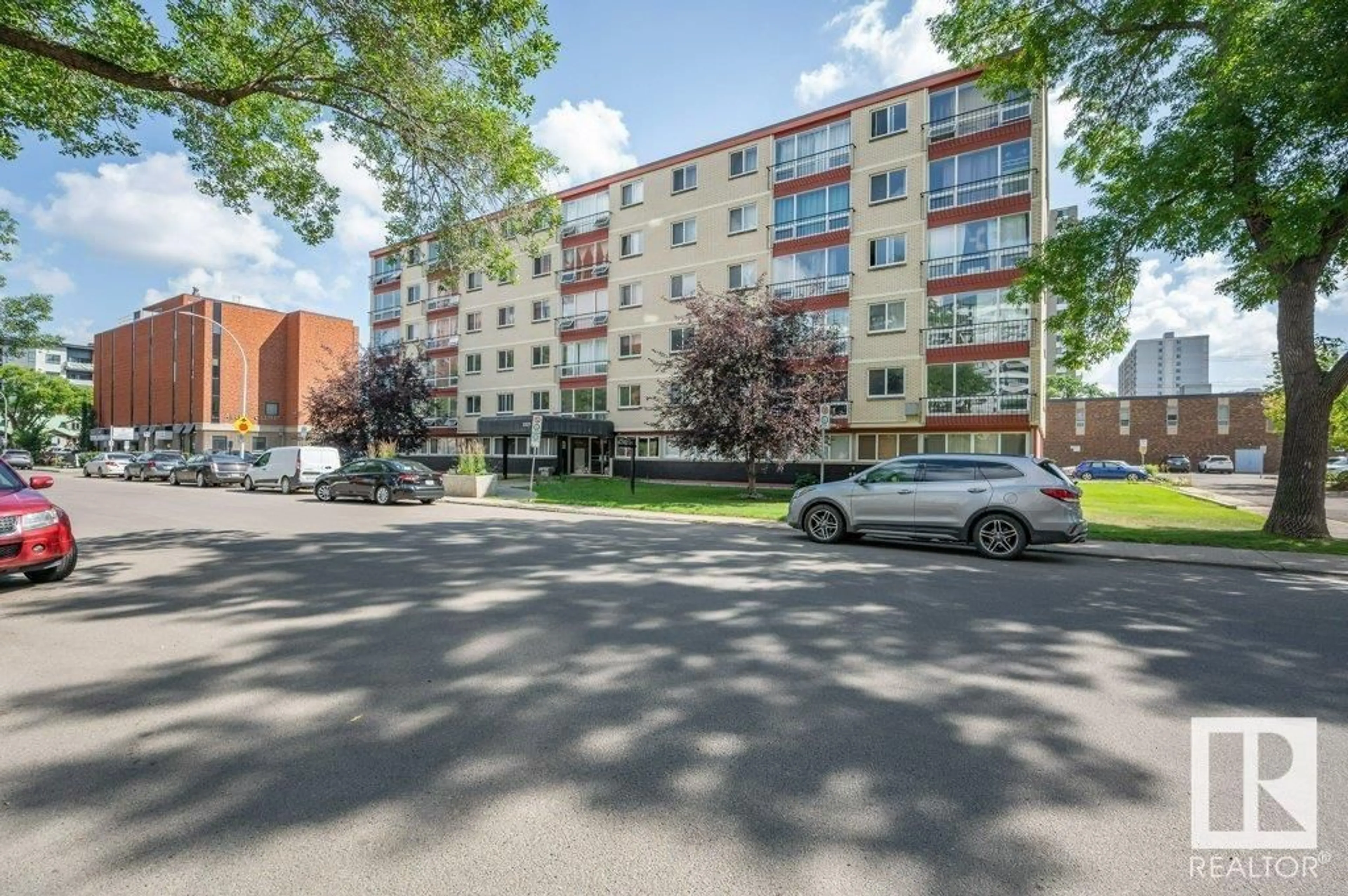 Patio, street for #604 - 10135 120 ST, Edmonton Alberta T5K2A1
