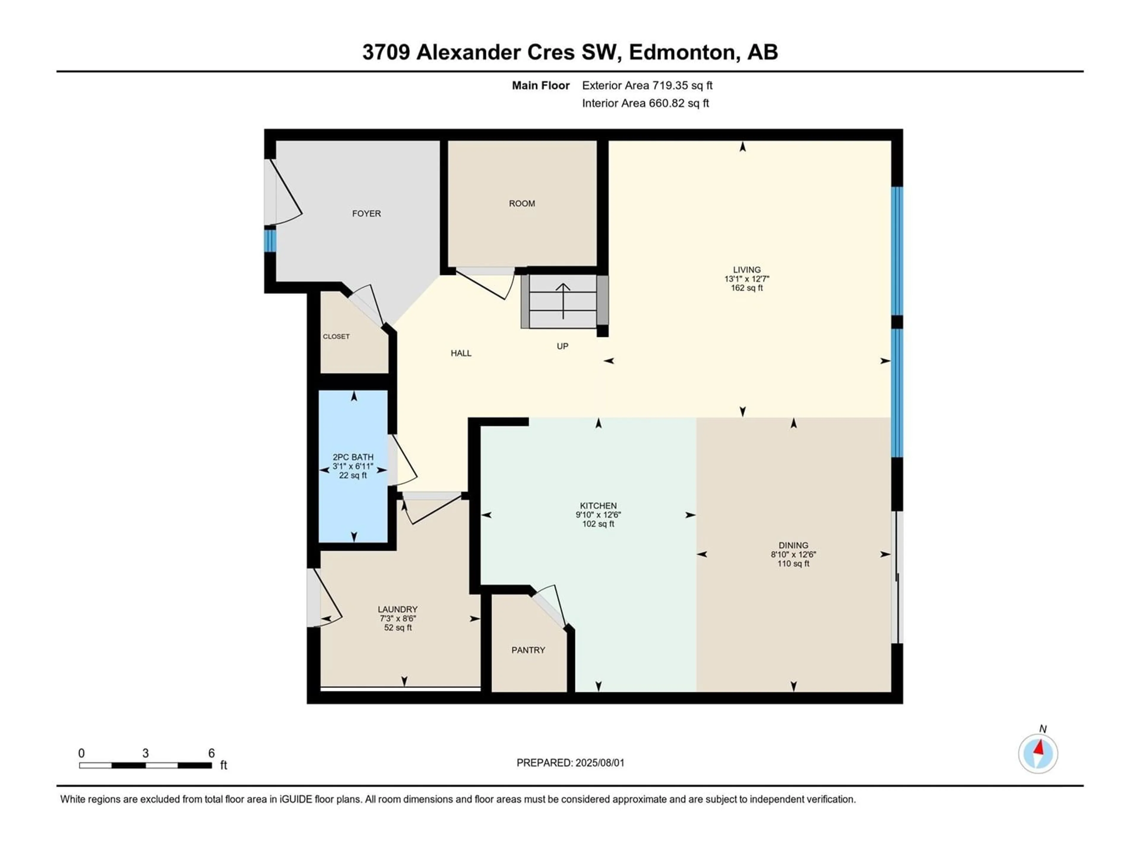 Floor plan for SW SW - 3709 ALEXANDER CR, Edmonton Alberta T6W0W7