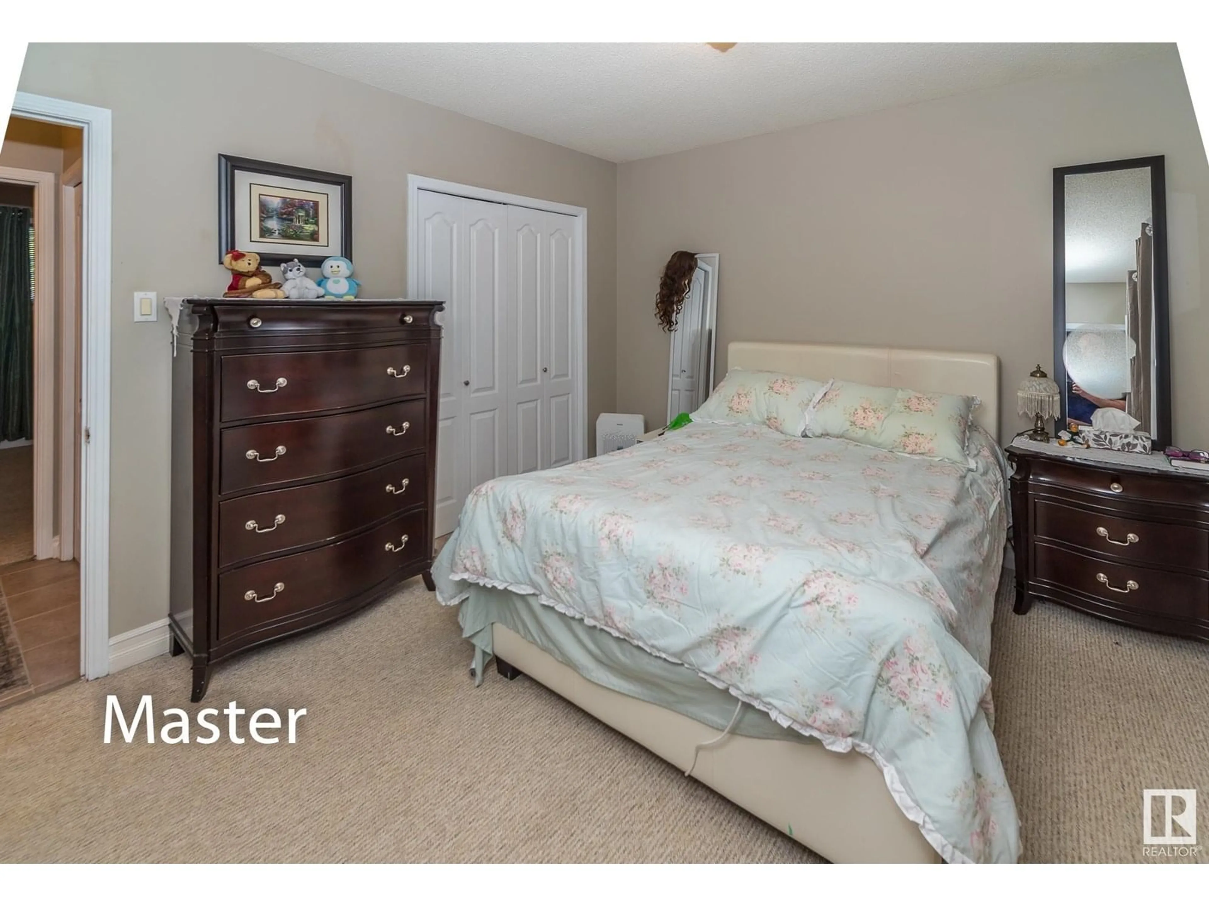 Bedroom with bed, unknown for 14904 107 AV, Edmonton Alberta T5P4Z2