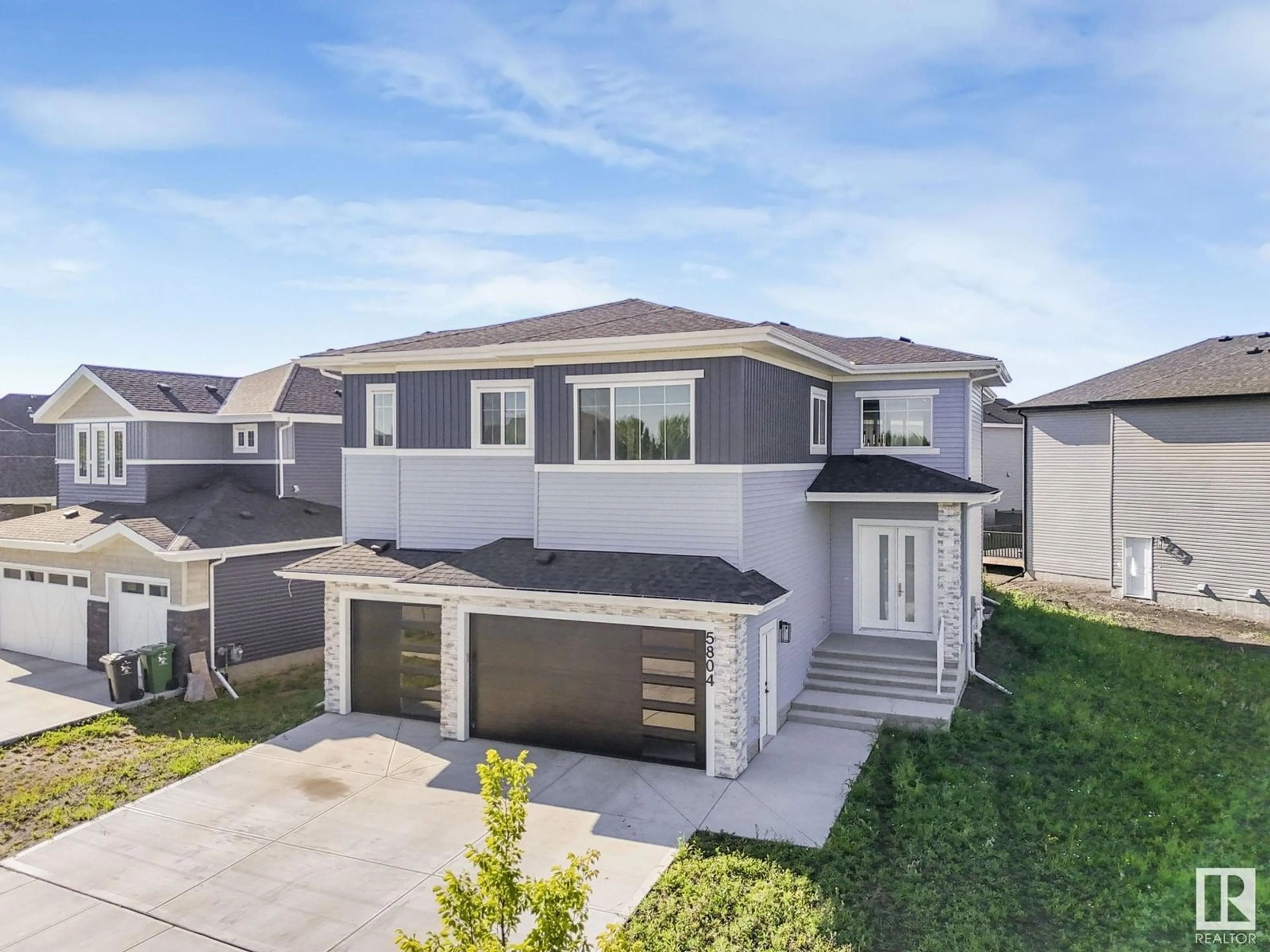 A pic from outside/outdoor area/front of a property/back of a property/a pic from drone, street for 5804 SOLEIL BV, Beaumont Alberta T4X2X9