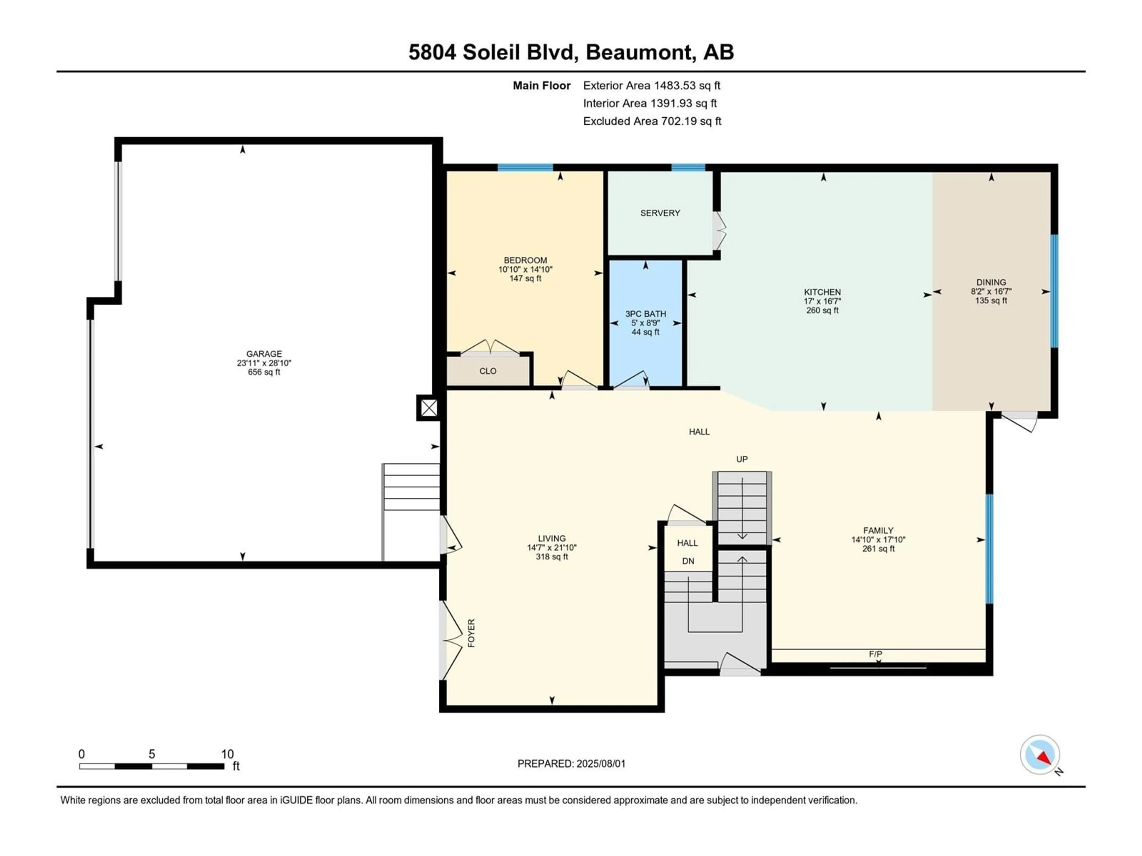 Floor plan for 5804 SOLEIL BV, Beaumont Alberta T4X2X9