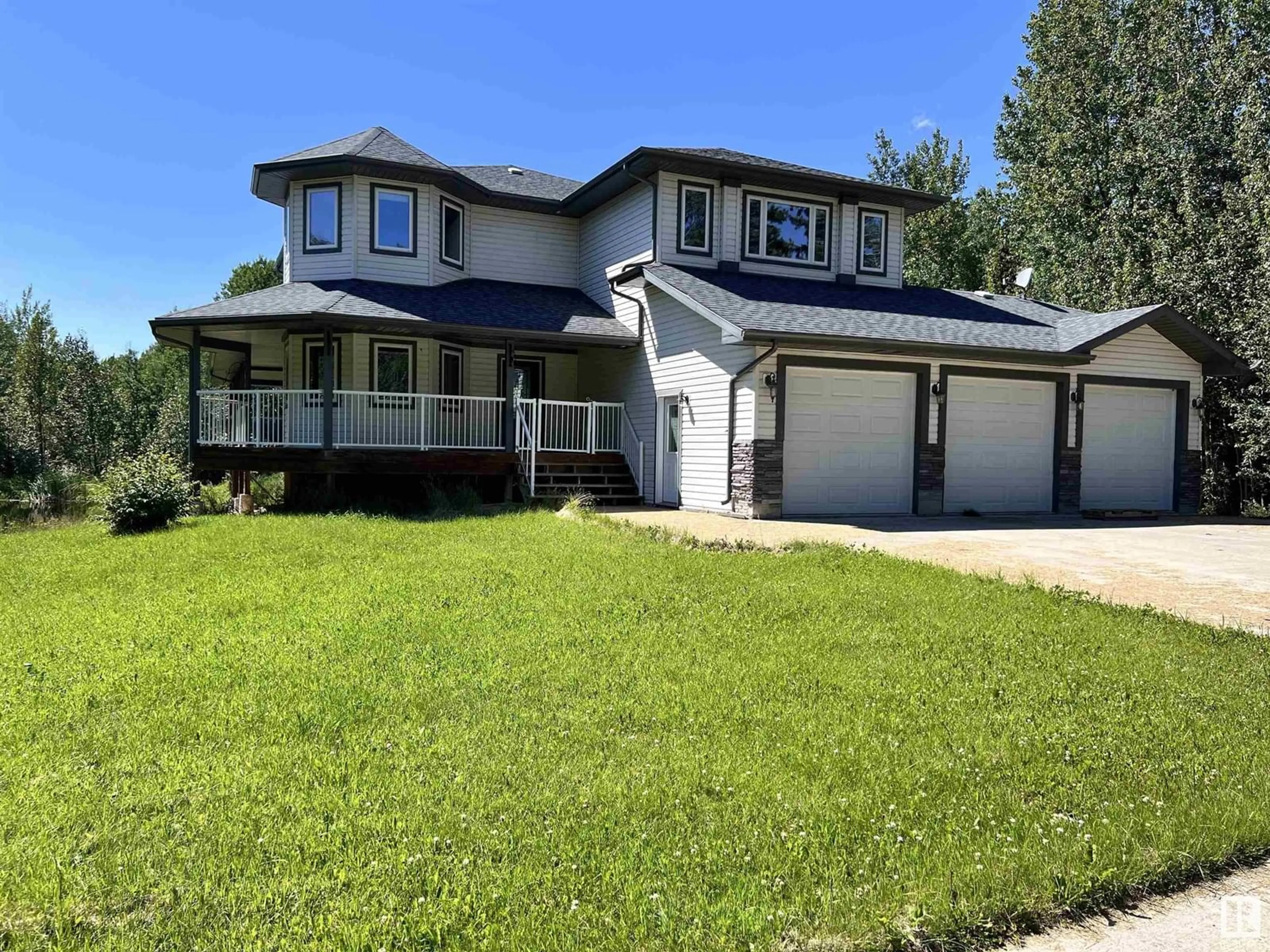 Home with vinyl exterior material, street for 8409 TWP RD 493, Rural Brazeau County Alberta T7A1R4