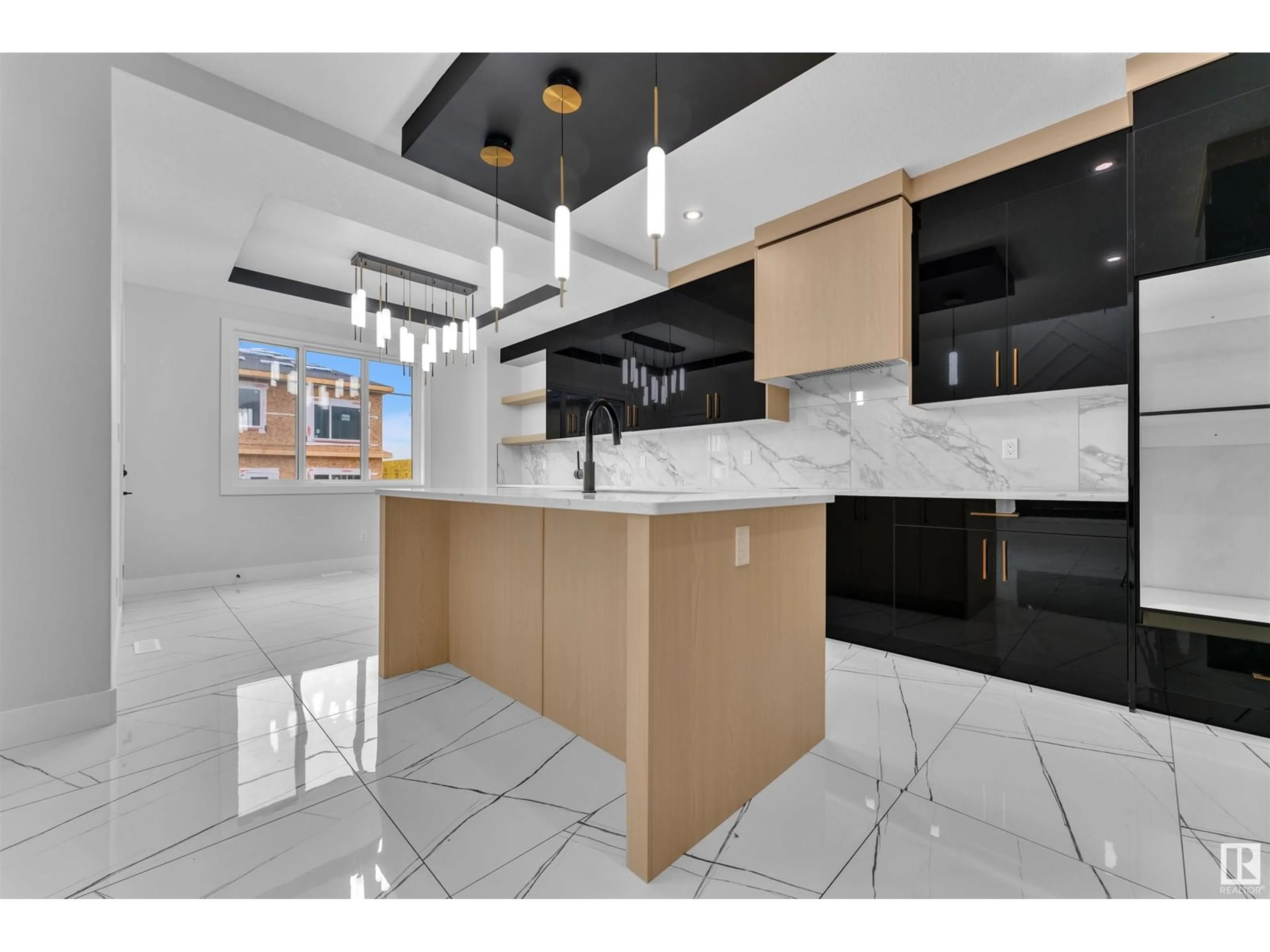 Open concept kitchen, ceramic/tile floor for 3509 42 AV, Beaumont Alberta T4X0C4