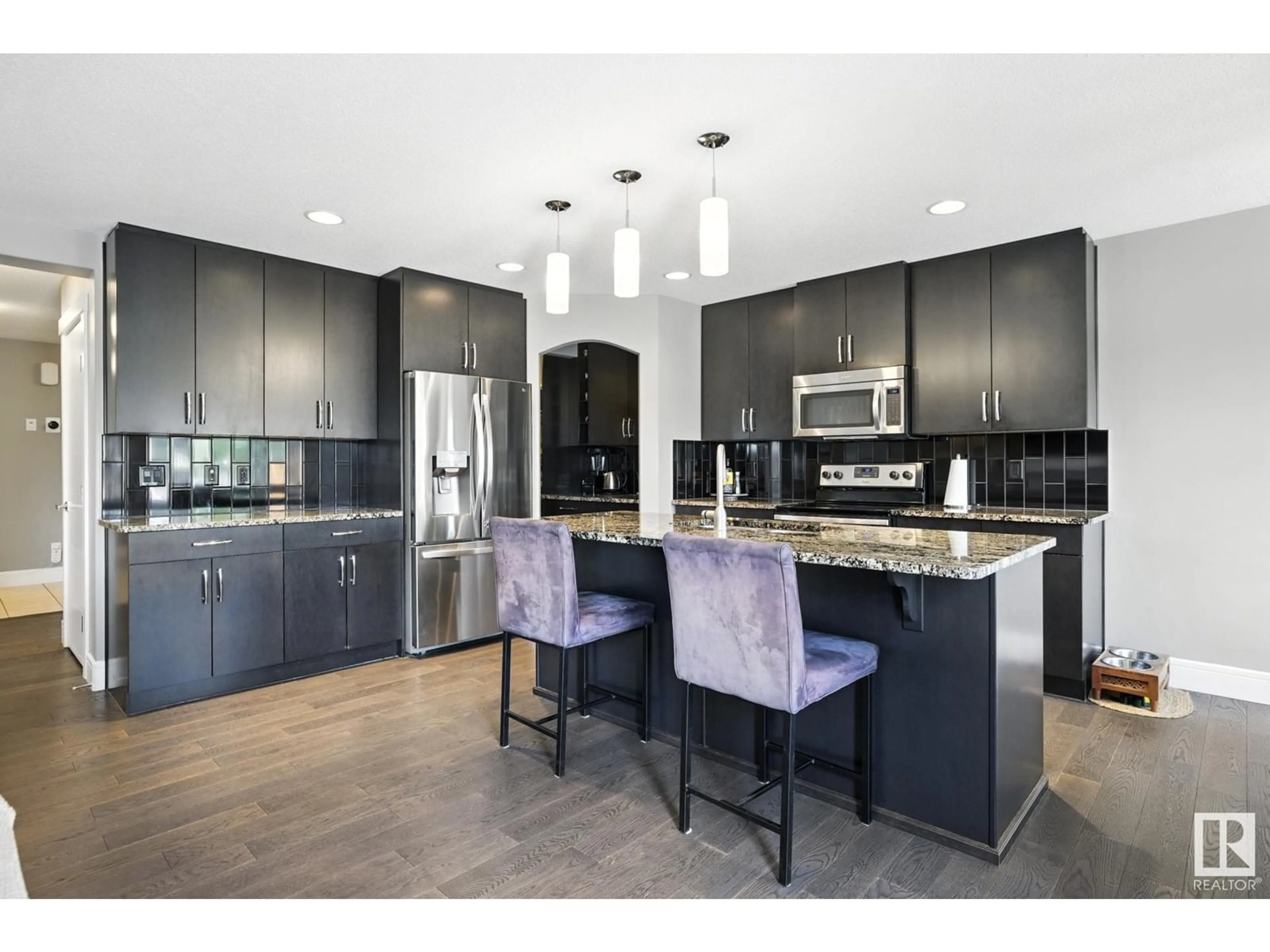 Open concept kitchen, ceramic/tile floor for SW - 511 171 ST, Edmonton Alberta T6W2A4