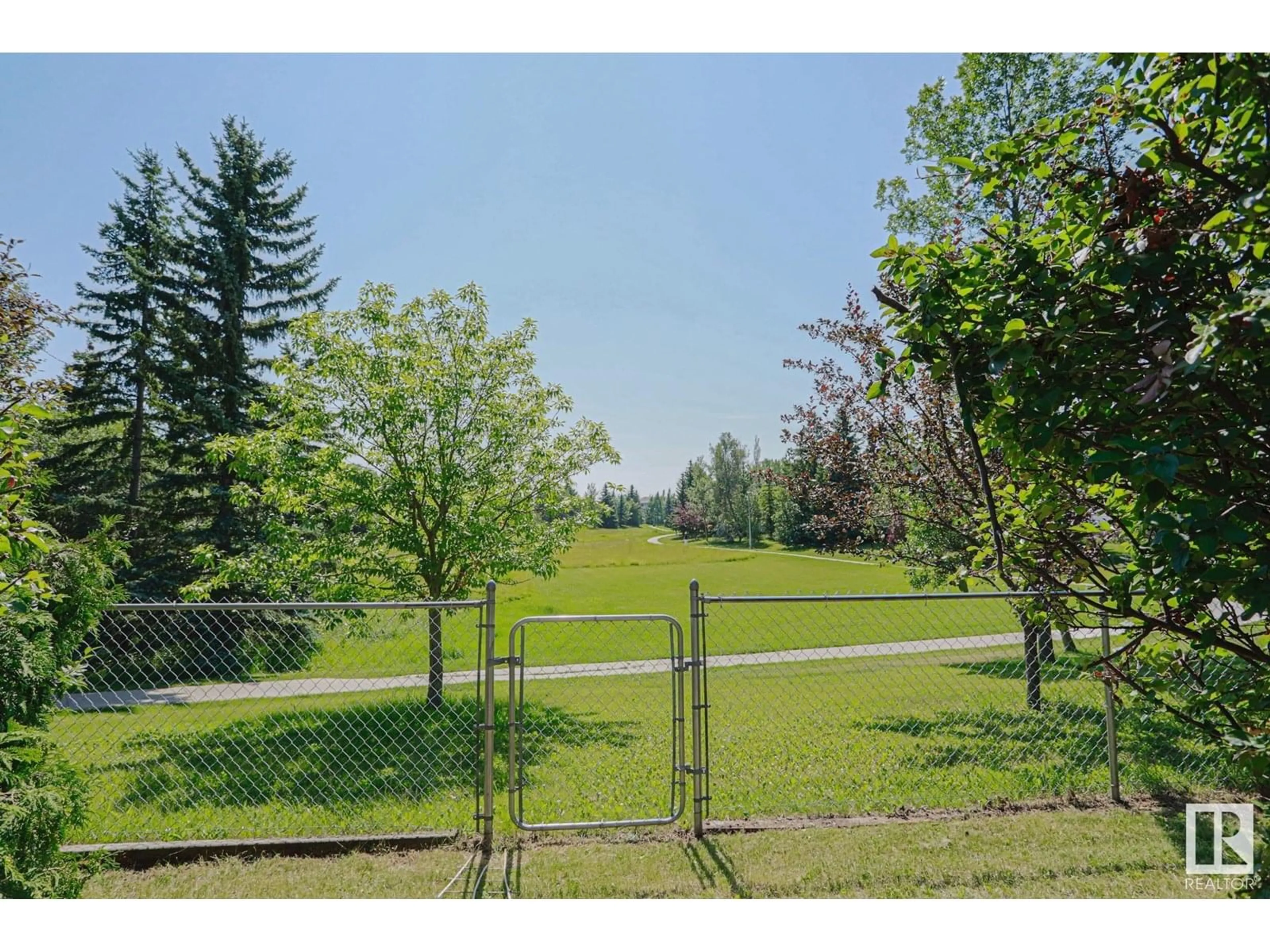 Patio, forest/trees view for NW - 361 ORMSBY W, Edmonton Alberta T5T4X3