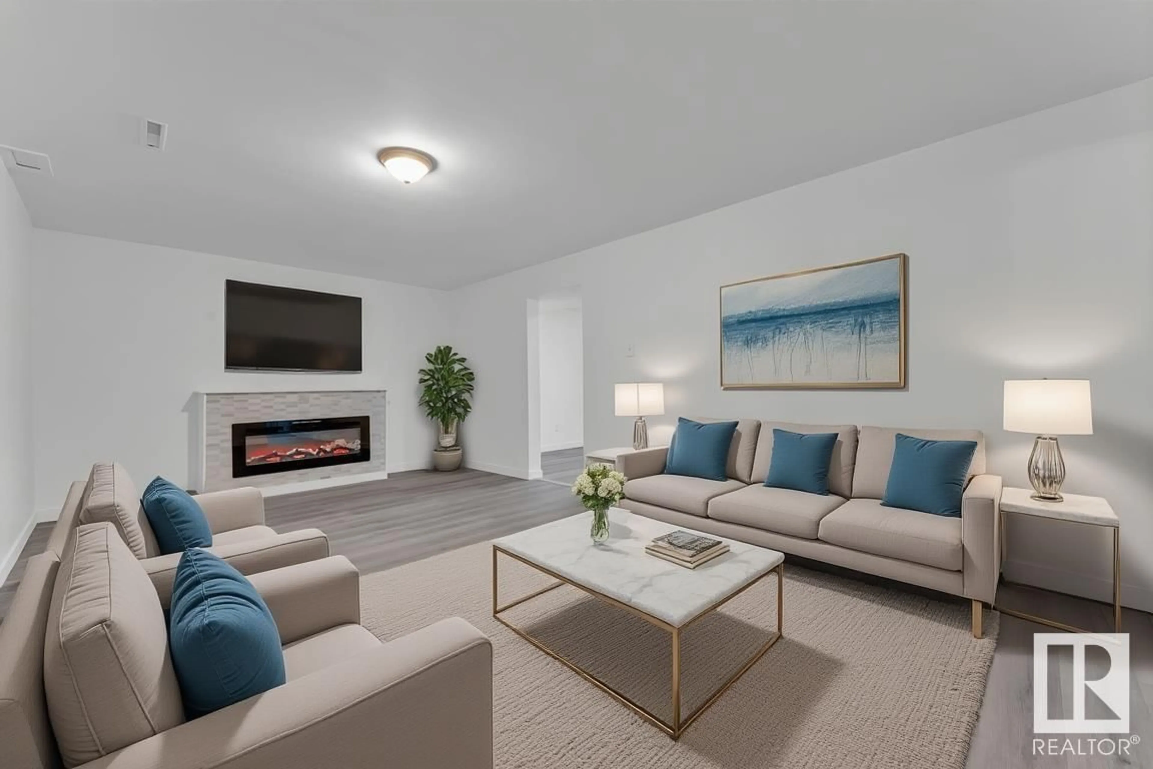 Living room with furniture, unknown for 8004 130 AV, Edmonton Alberta T5C1Y5