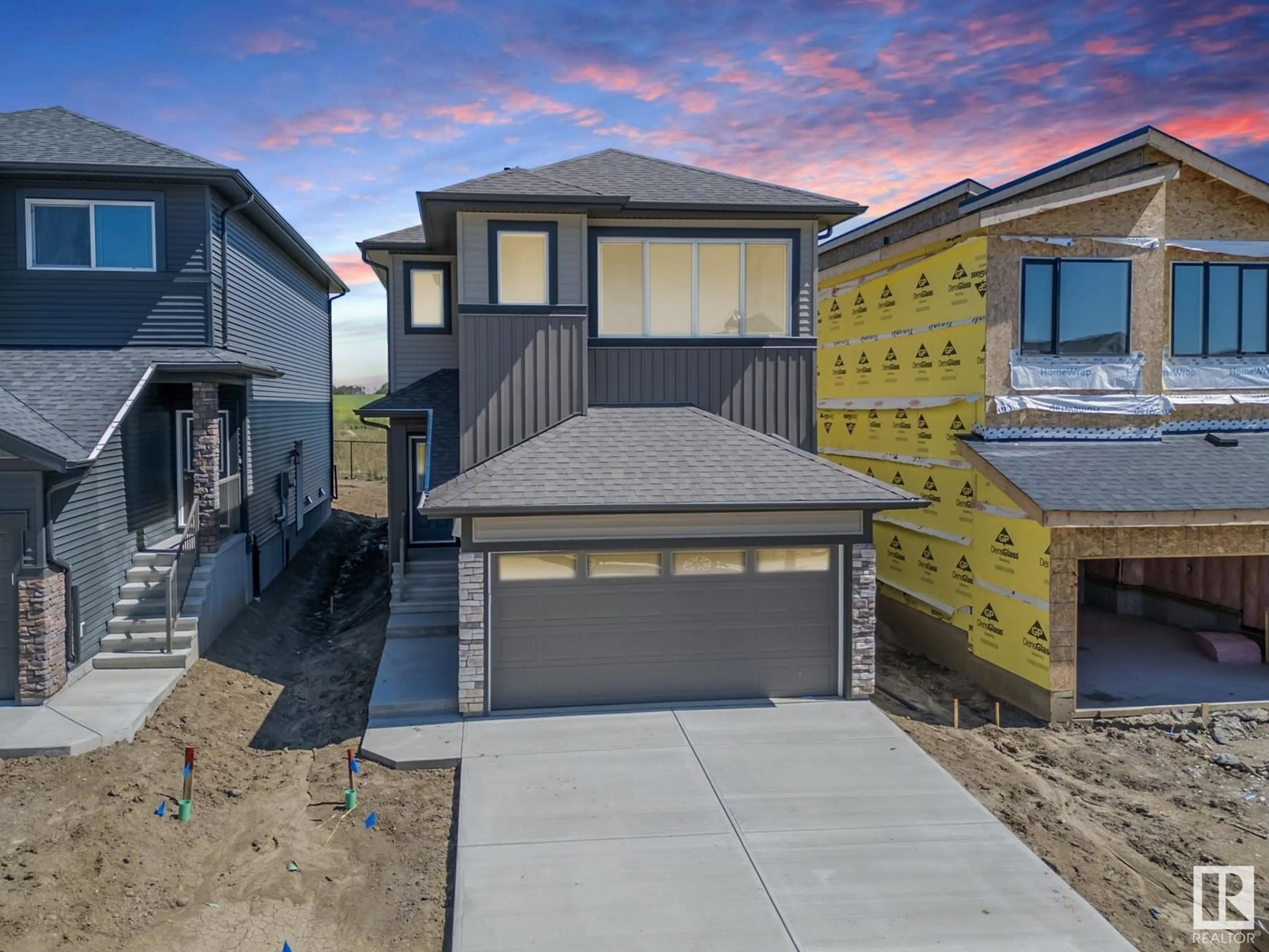 A pic from outside/outdoor area/front of a property/back of a property/a pic from drone, street for 286 RANCHER RD, Ardrossan Alberta T8E0B6