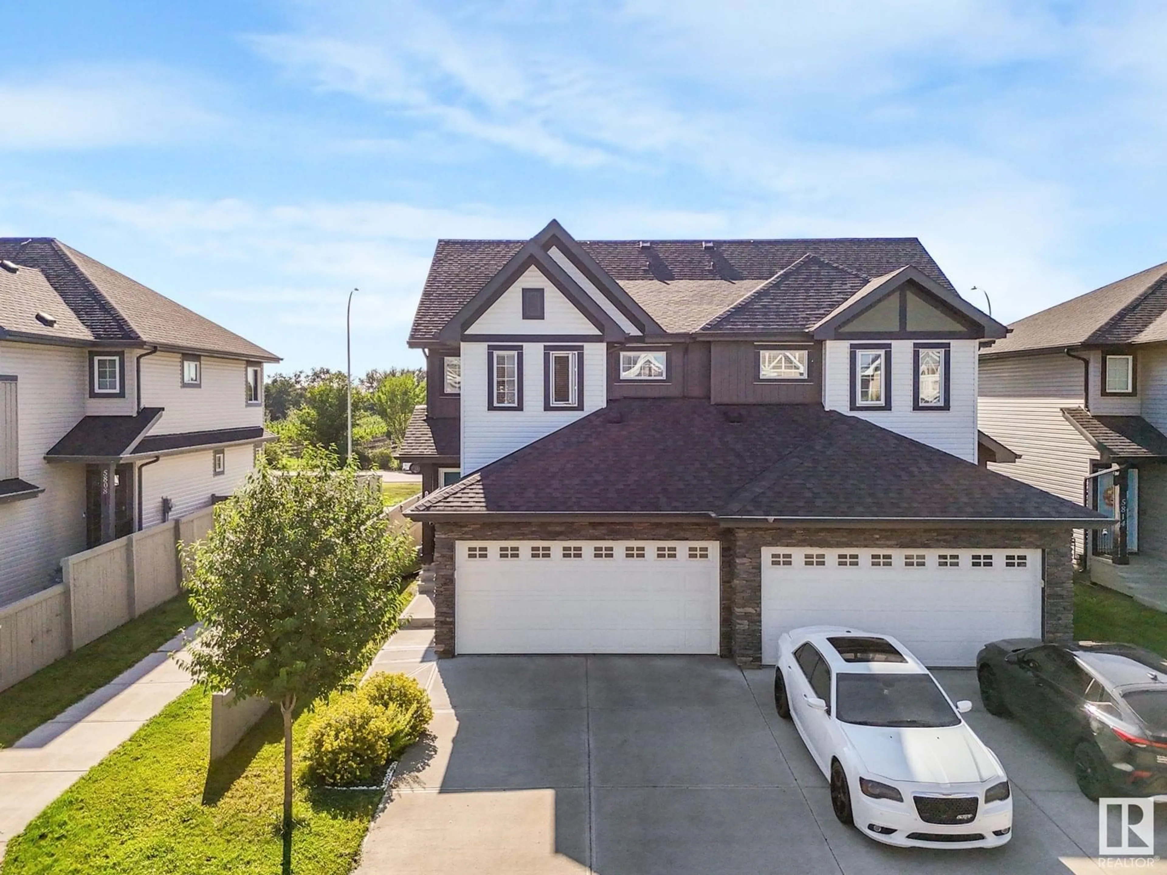 A pic from outside/outdoor area/front of a property/back of a property/a pic from drone, street for 5810 66 ST, Beaumont Alberta T4X2A5